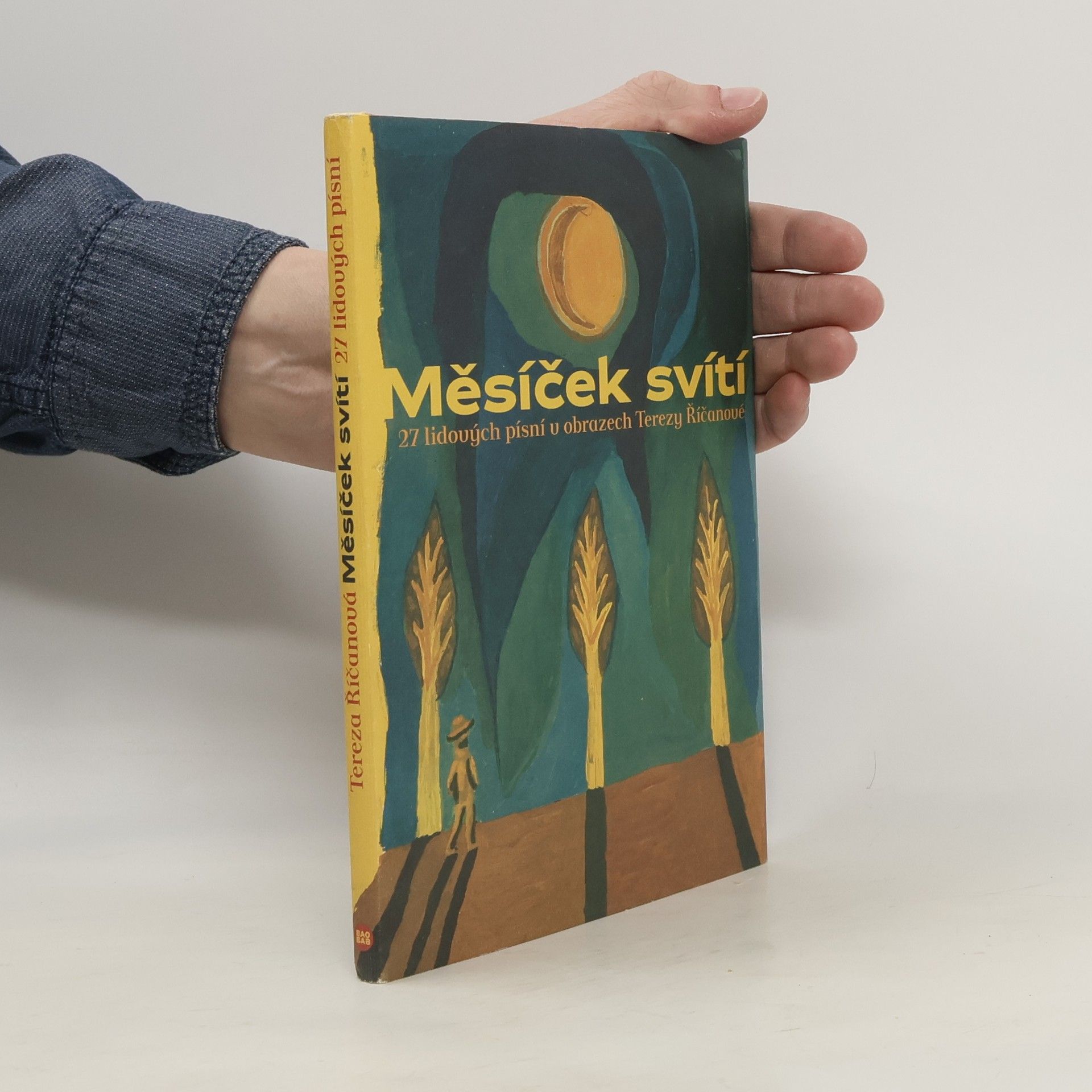 Tereza Říčanová Měsíček svítí. 27 lidových písní v obrazech Terezy Říčanové