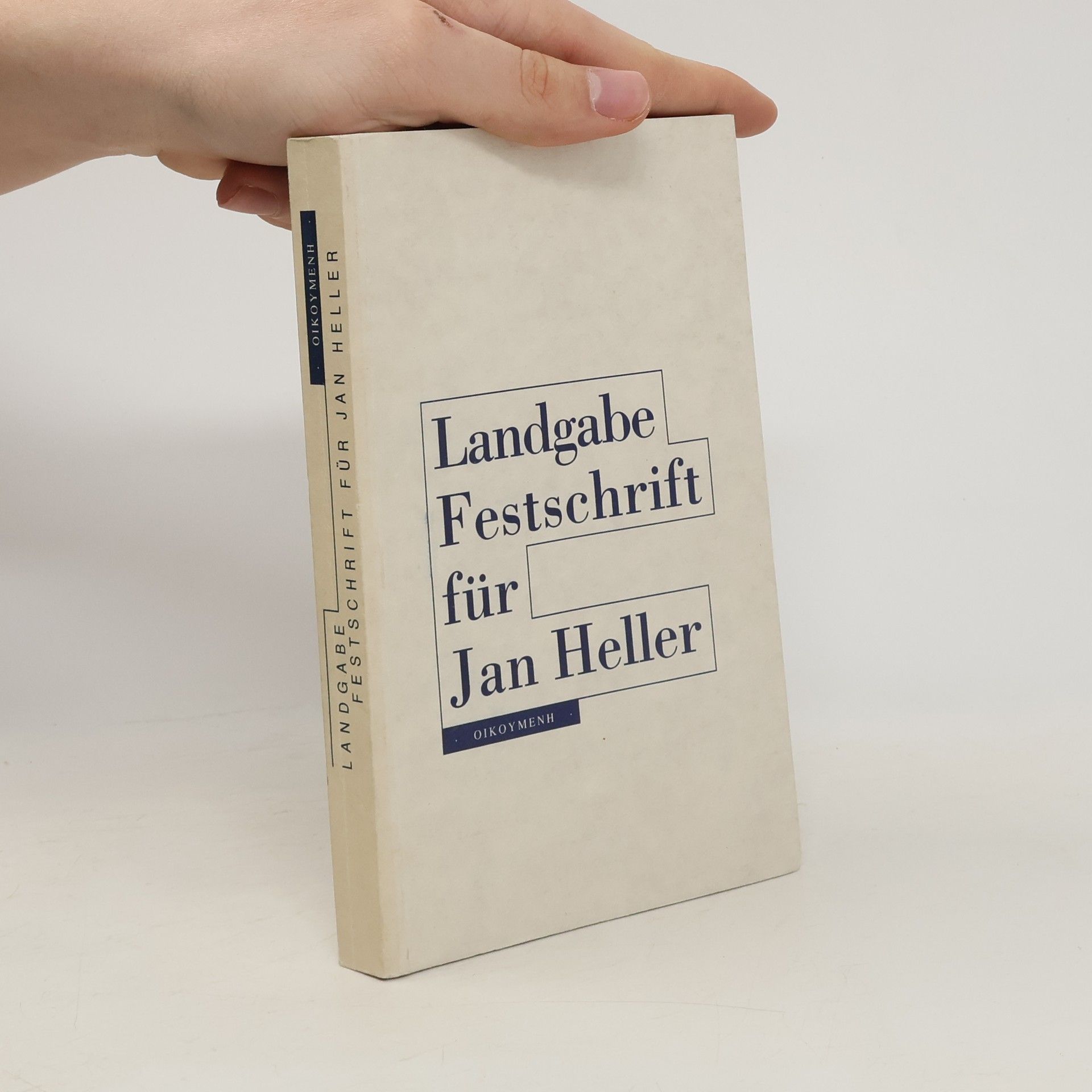 Martin Prudký Landgabe : Festschrift für Jan Heller zum 70. Geburtstag