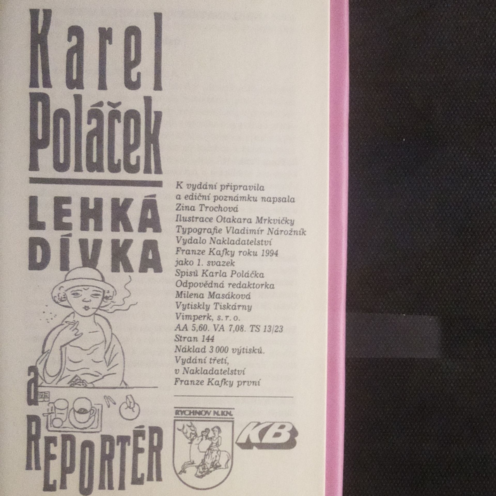 Karel Poláček Lehká dívka a reportér