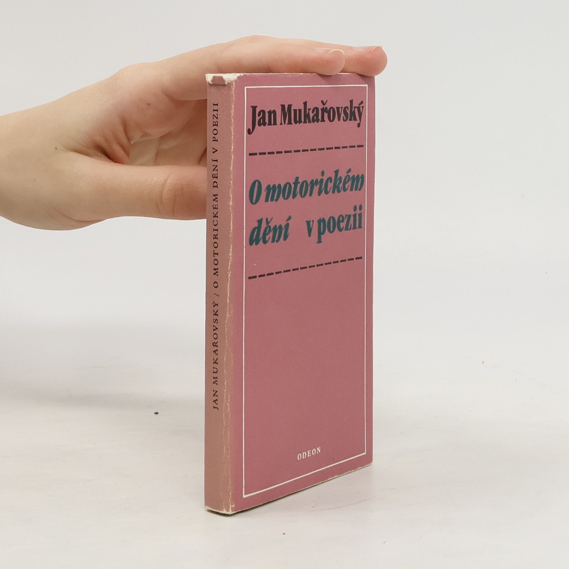 Jan Mukařovský O motorickém dění v poezii