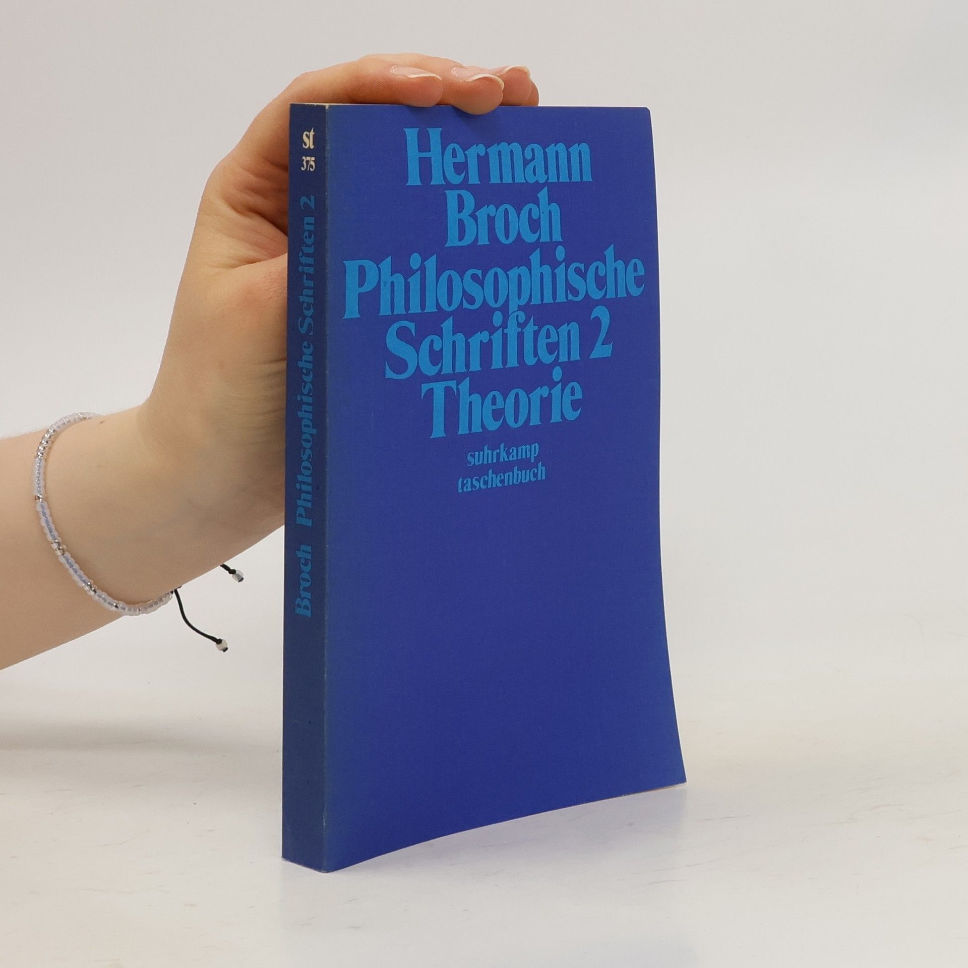 Hermann Broch Philosophische Schriften 2. Theorie