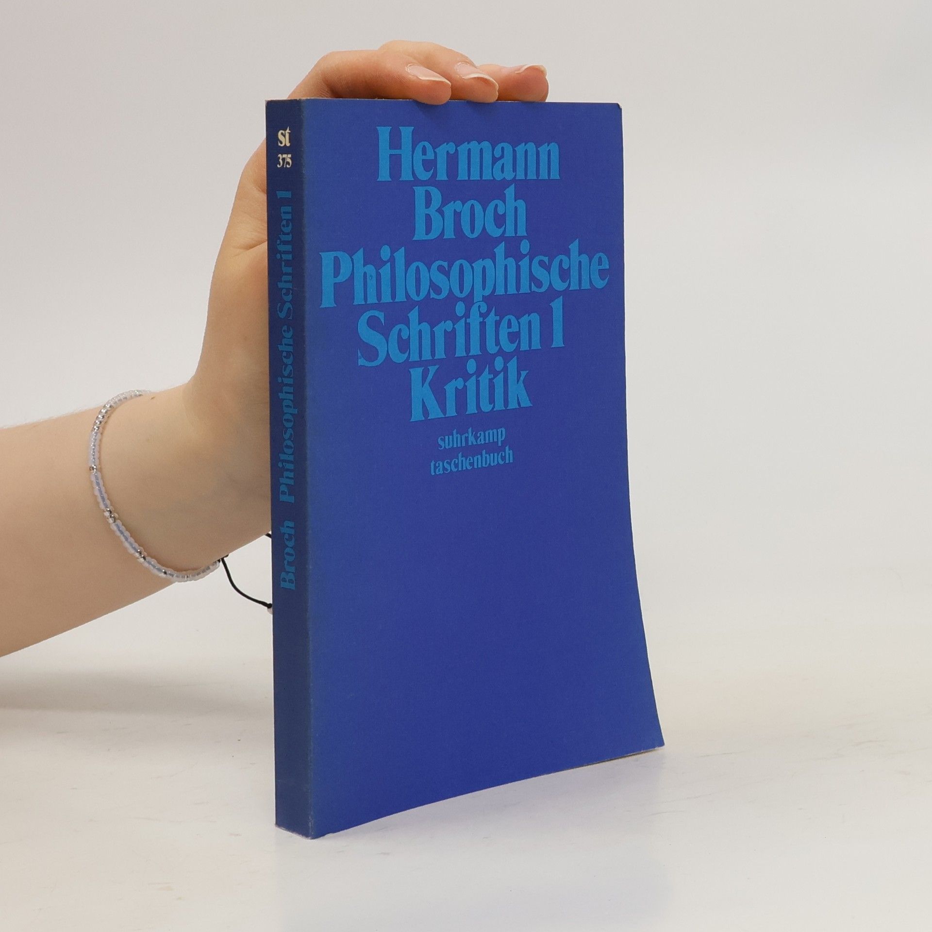 Hermann Broch Philosophishe Schriften 1. Kritik