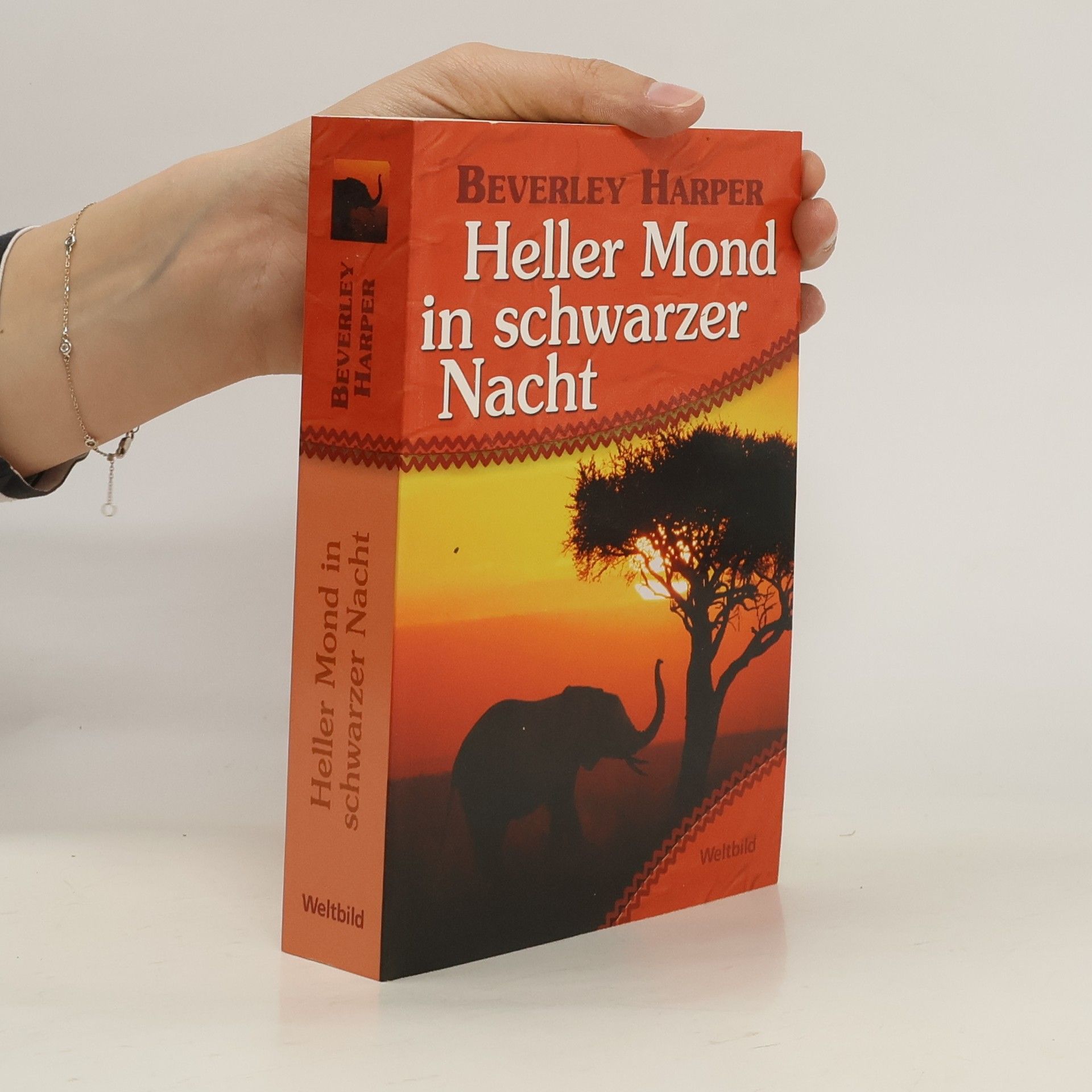 Heller Mond in schwarzer nacht