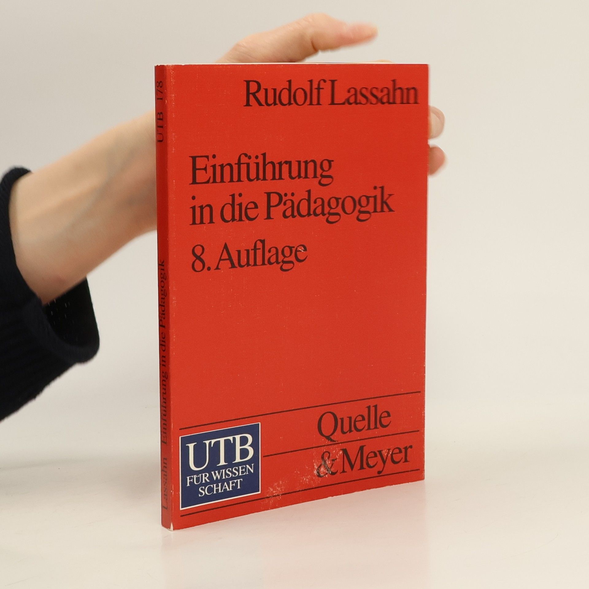 Rudolf Lassahn Einführung in die Pädagogik