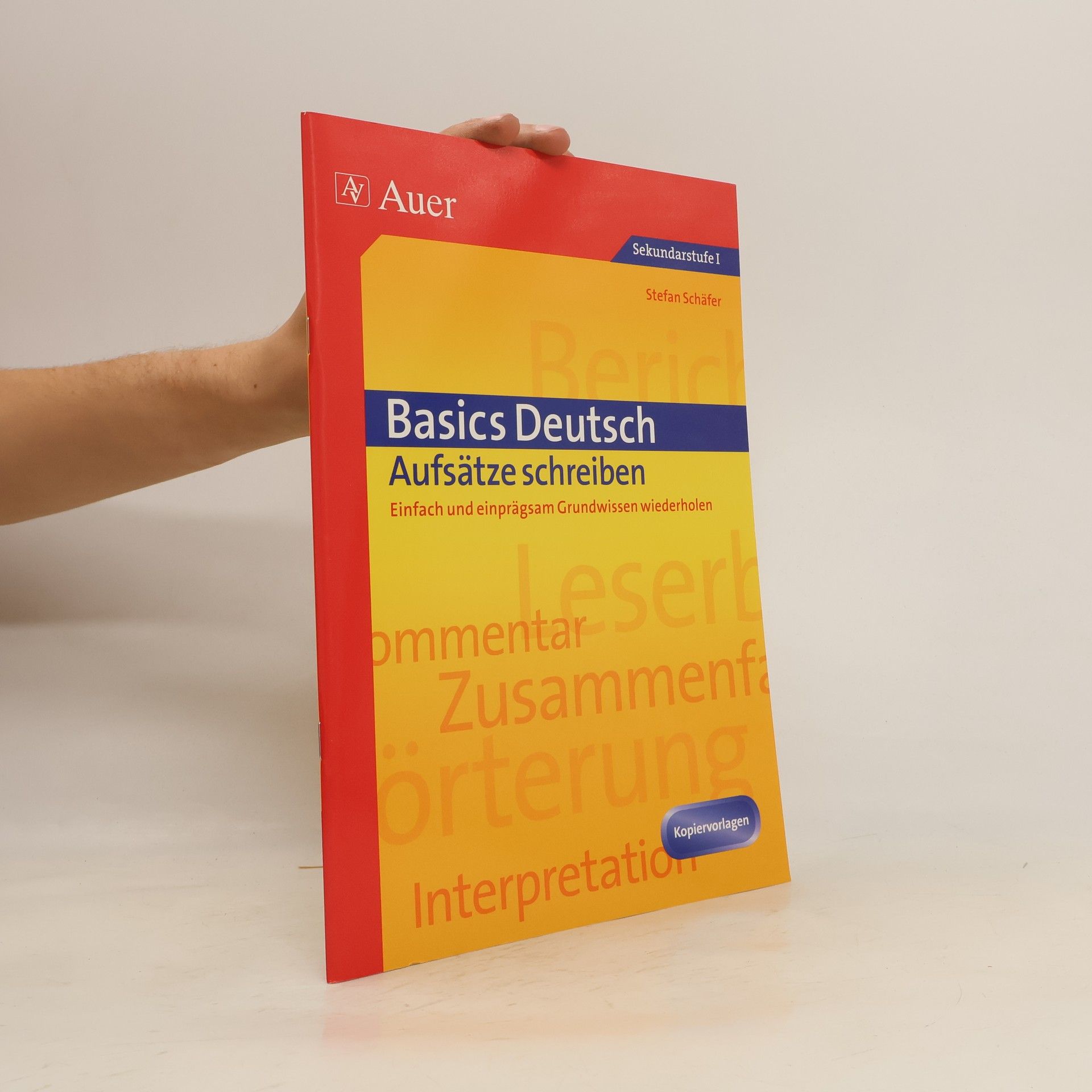 Stefan Schäfer Basics Deutsch, Aufsätze schreiben