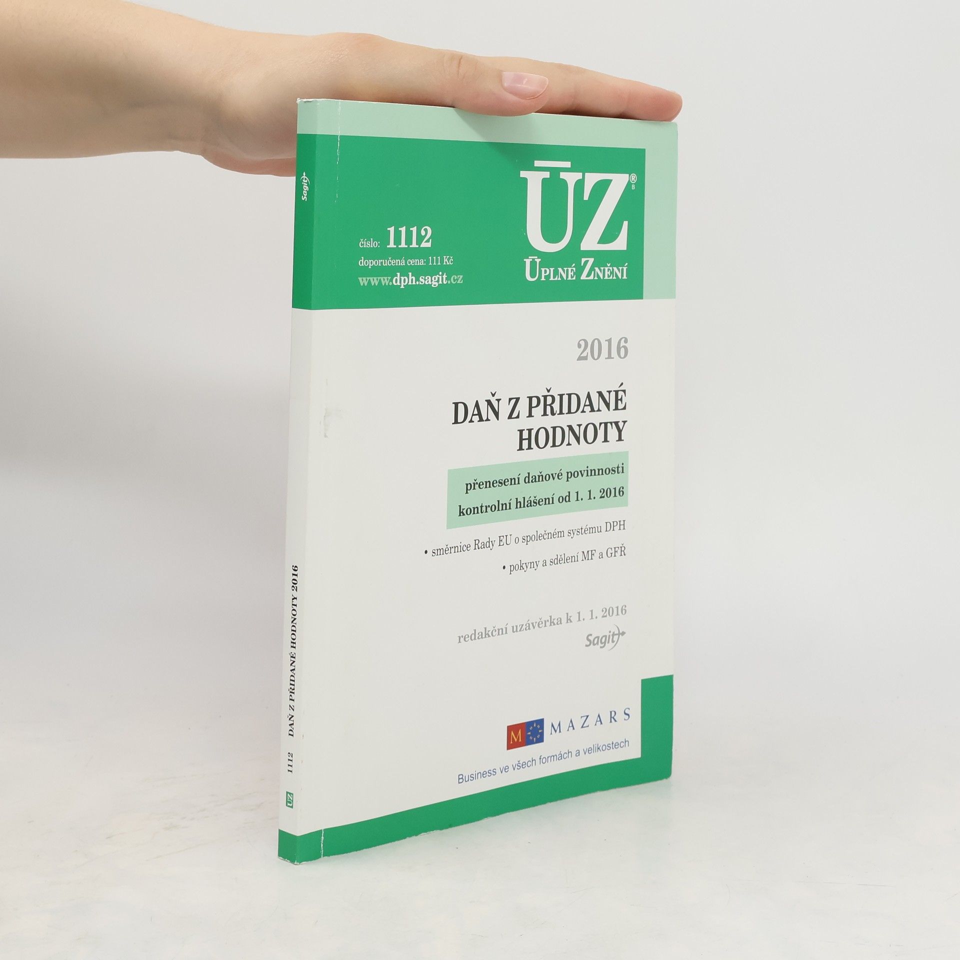 Autorenkollektiv ÚZ č. 1112 - Daň z přidané hodnoty 2016