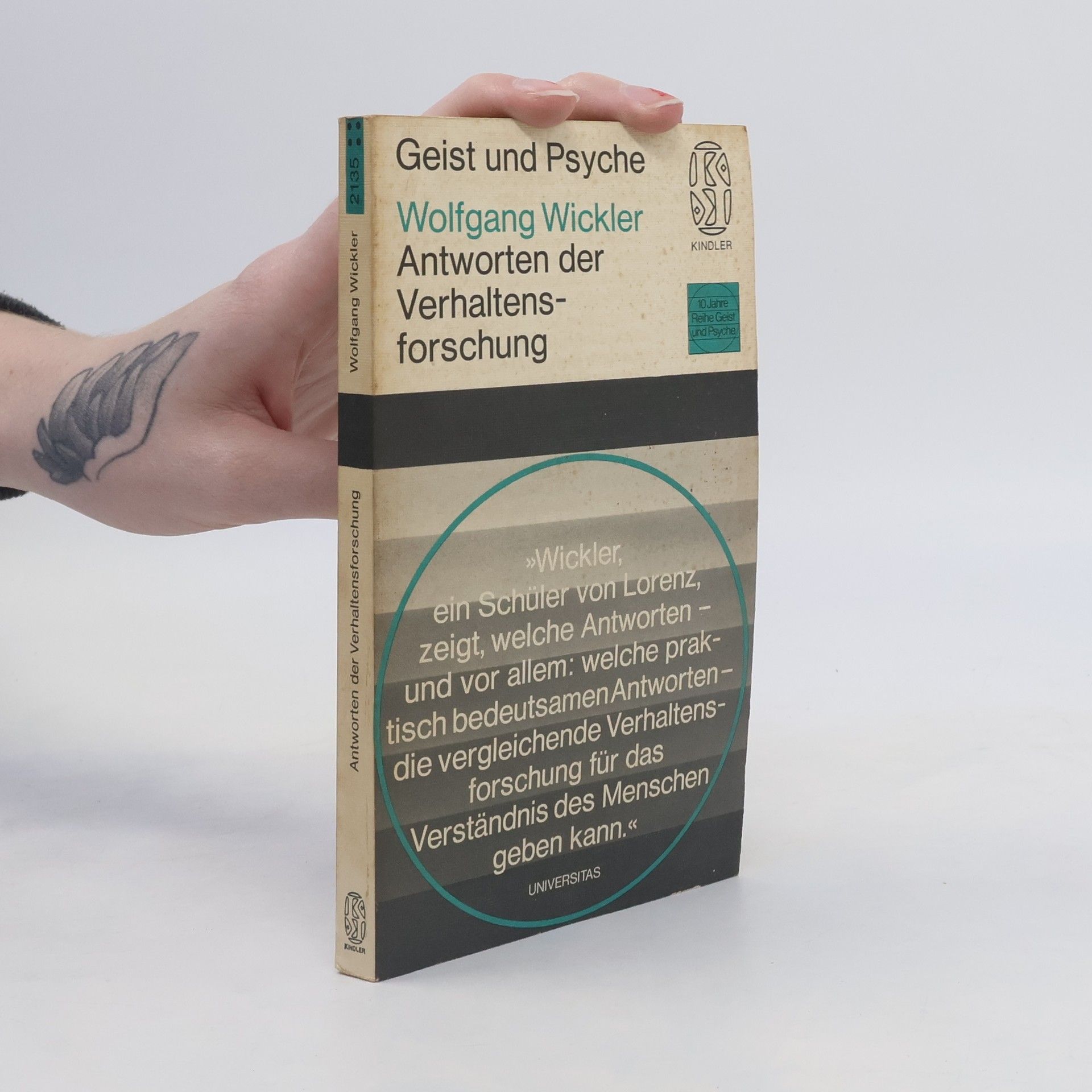 Wolfgang Wickler Antworten der Verhaltensforschung