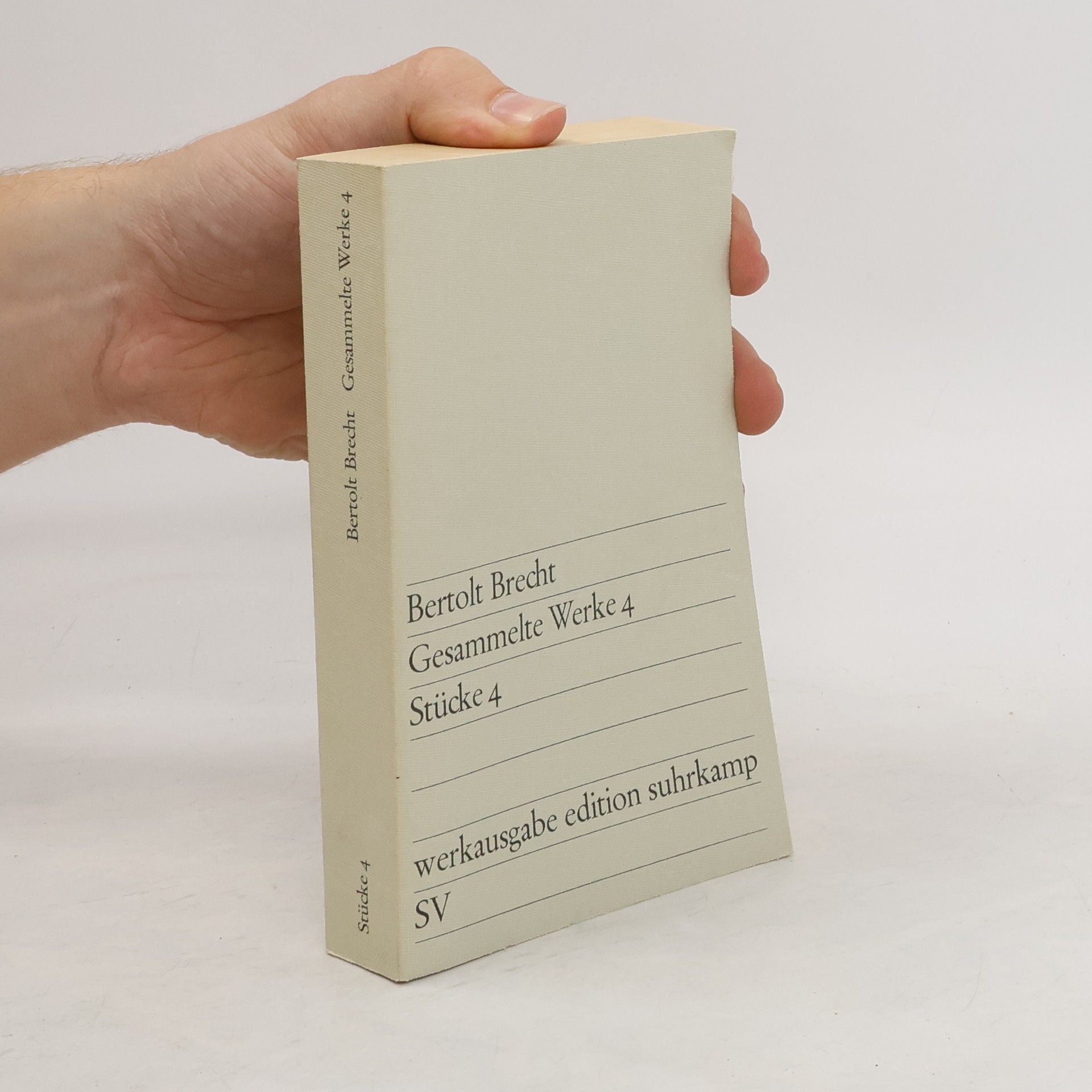 Bertolt Brecht Gesammelte Werke 4. Stücke 4