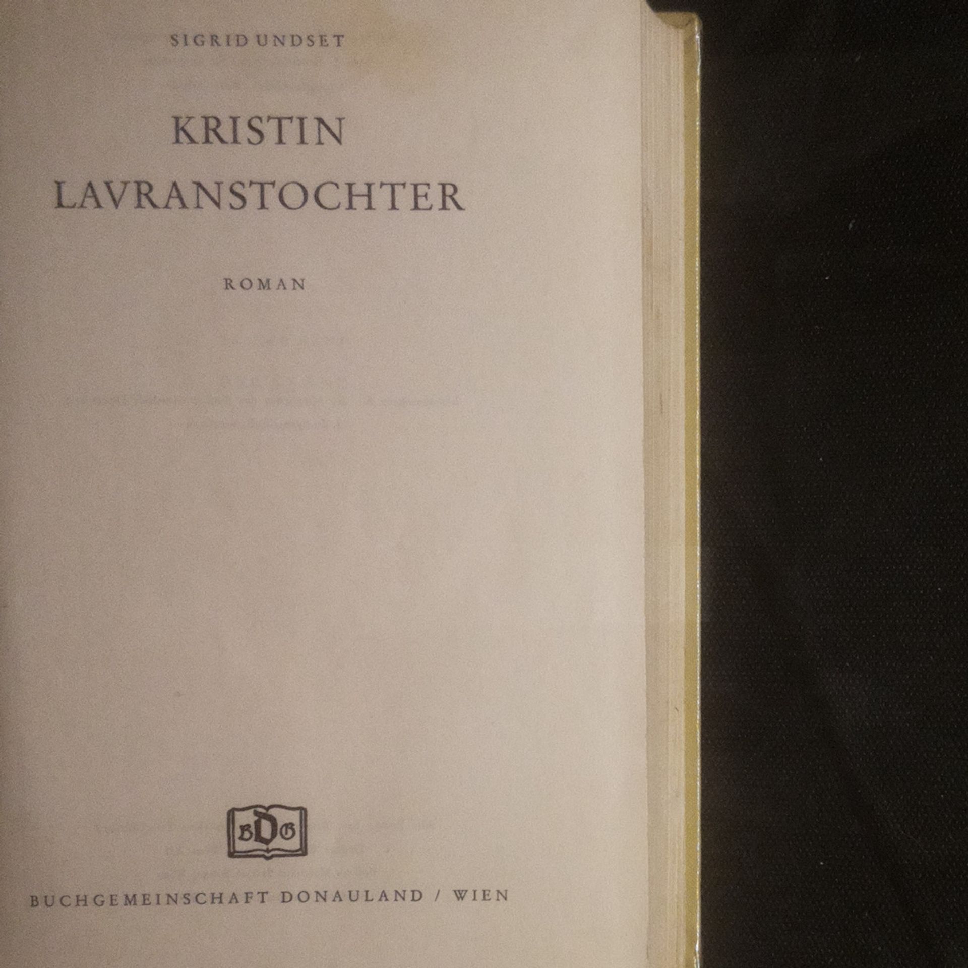 Sigrid Undset Kristin Lavranstochter