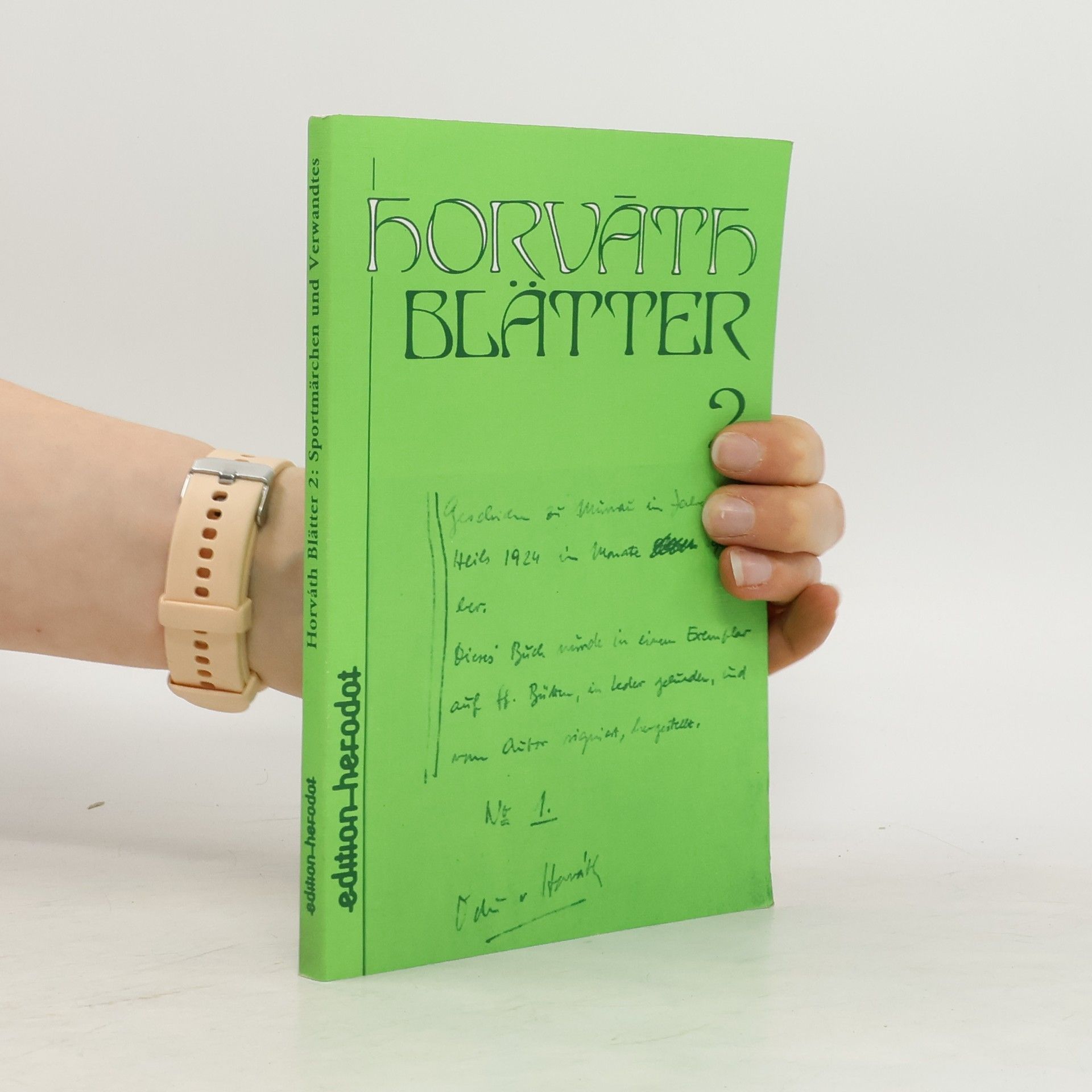 Collectif d'auteurs Horvath-Blätter 2. Sportmärchen und Verwandtes