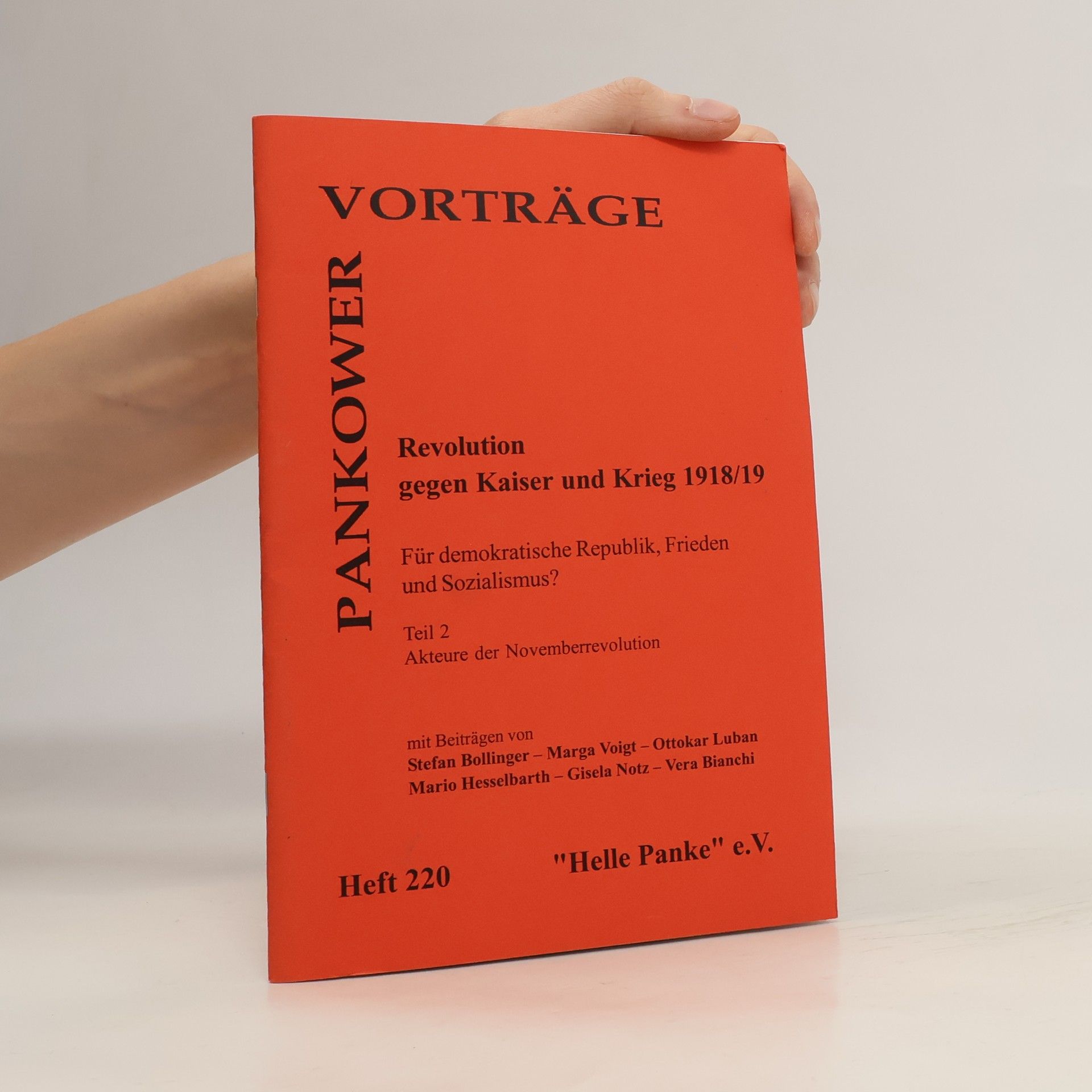 Autorenkollektiv Revolution gegen Kaiser und Krieg 1918/19