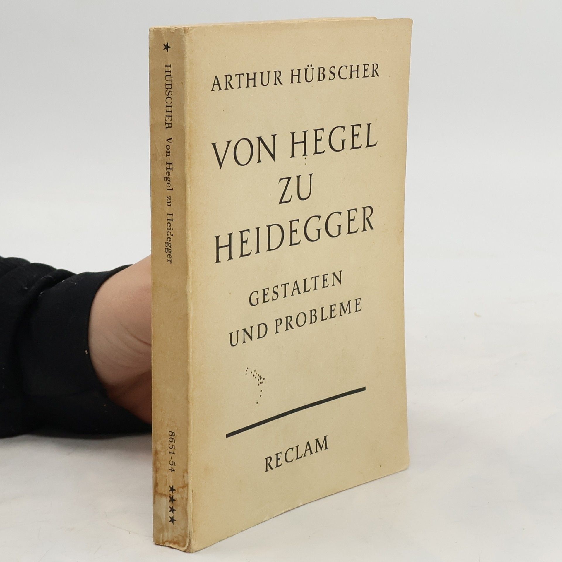 Arthur Hübscher Von Hegel zu Heidegger