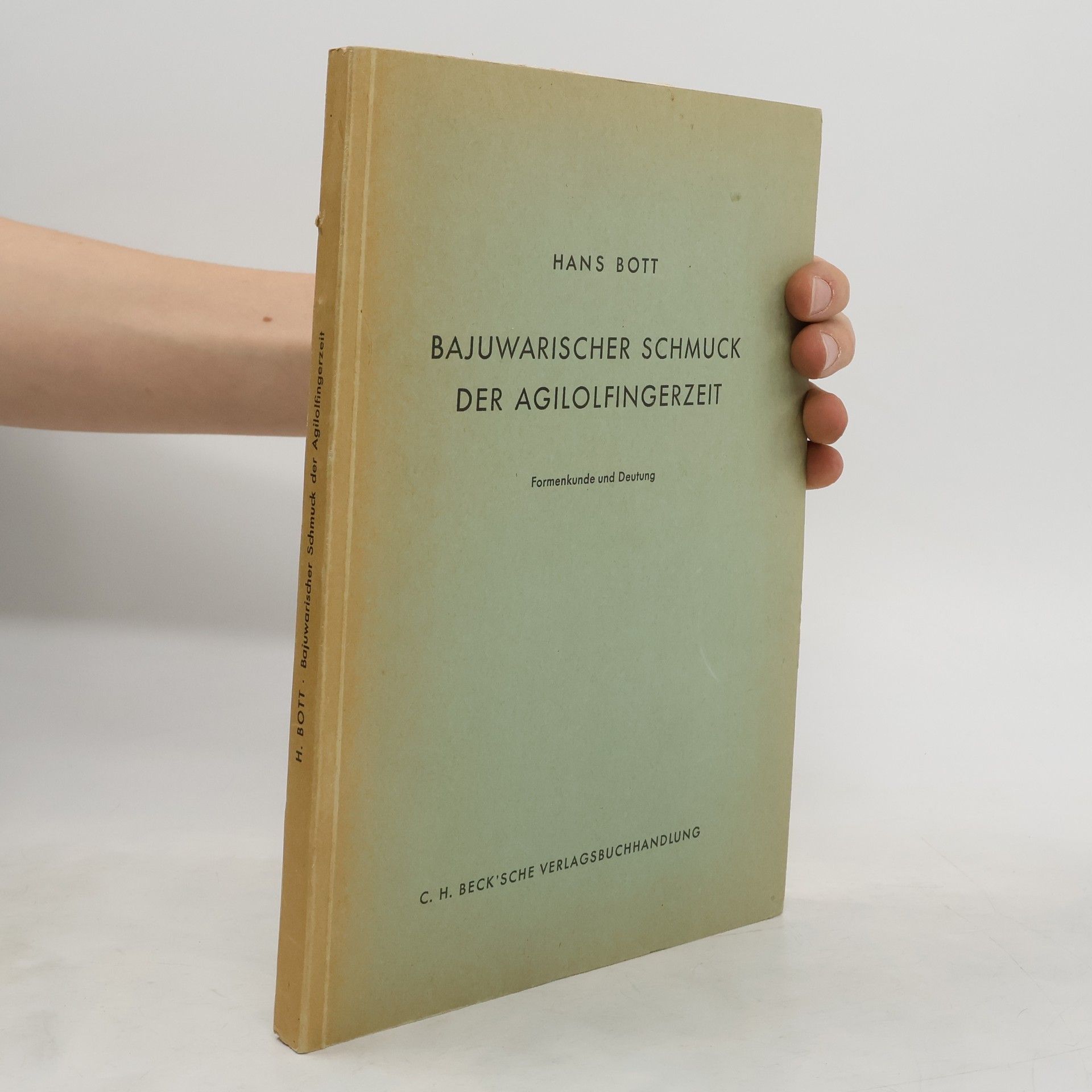 Hans Bott Bajuwarischer Schmuck der Agilolfingerzeit