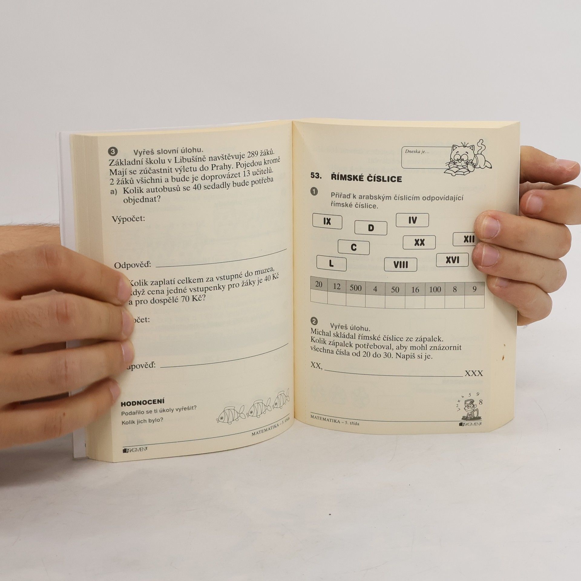 Eva Bezoušková Pětiminutovky pro ZŠ : matematika - 5. třída