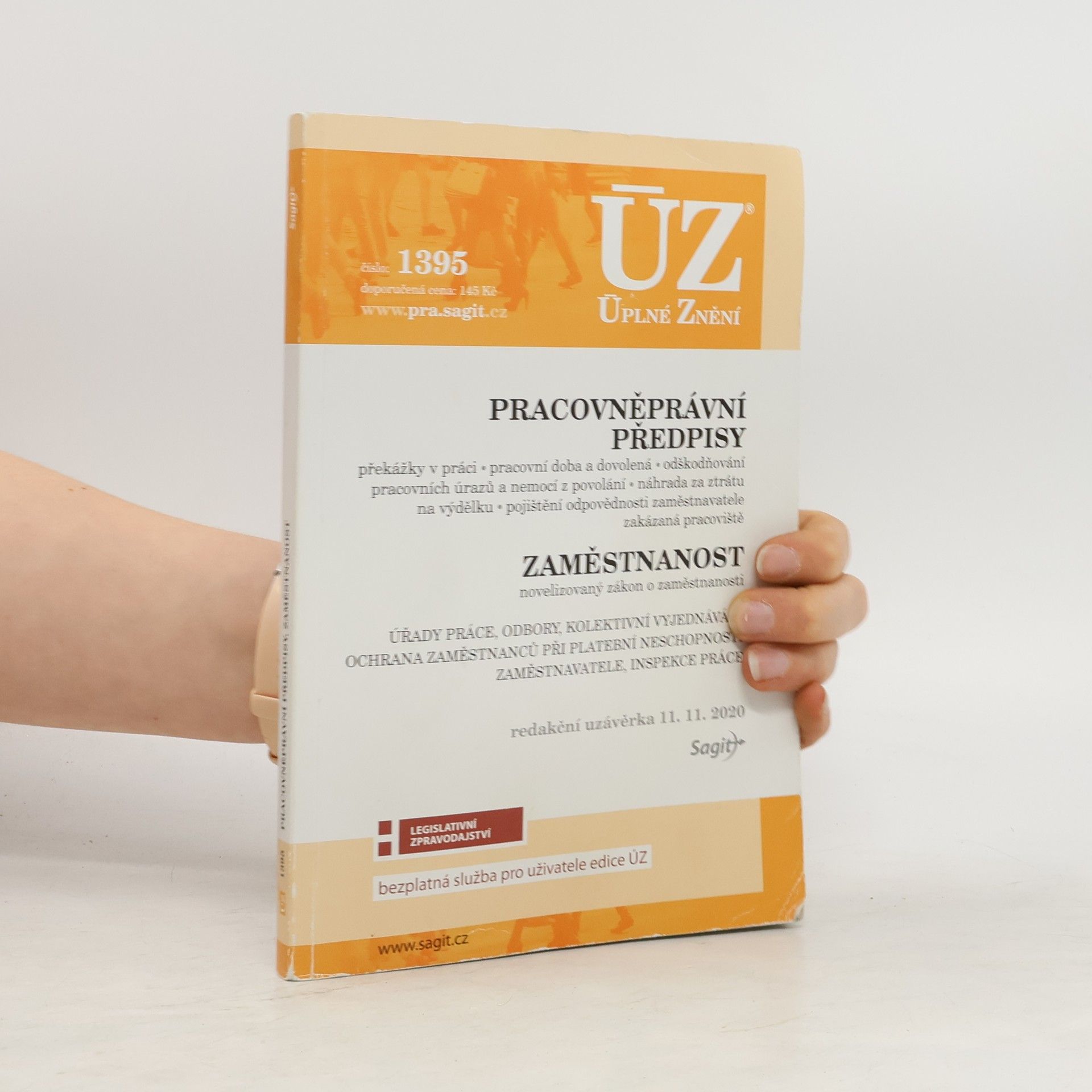 kolektiv Pracovněprávní předpisy ; Zaměstnanost [ÚZ 2020 č. 1395]