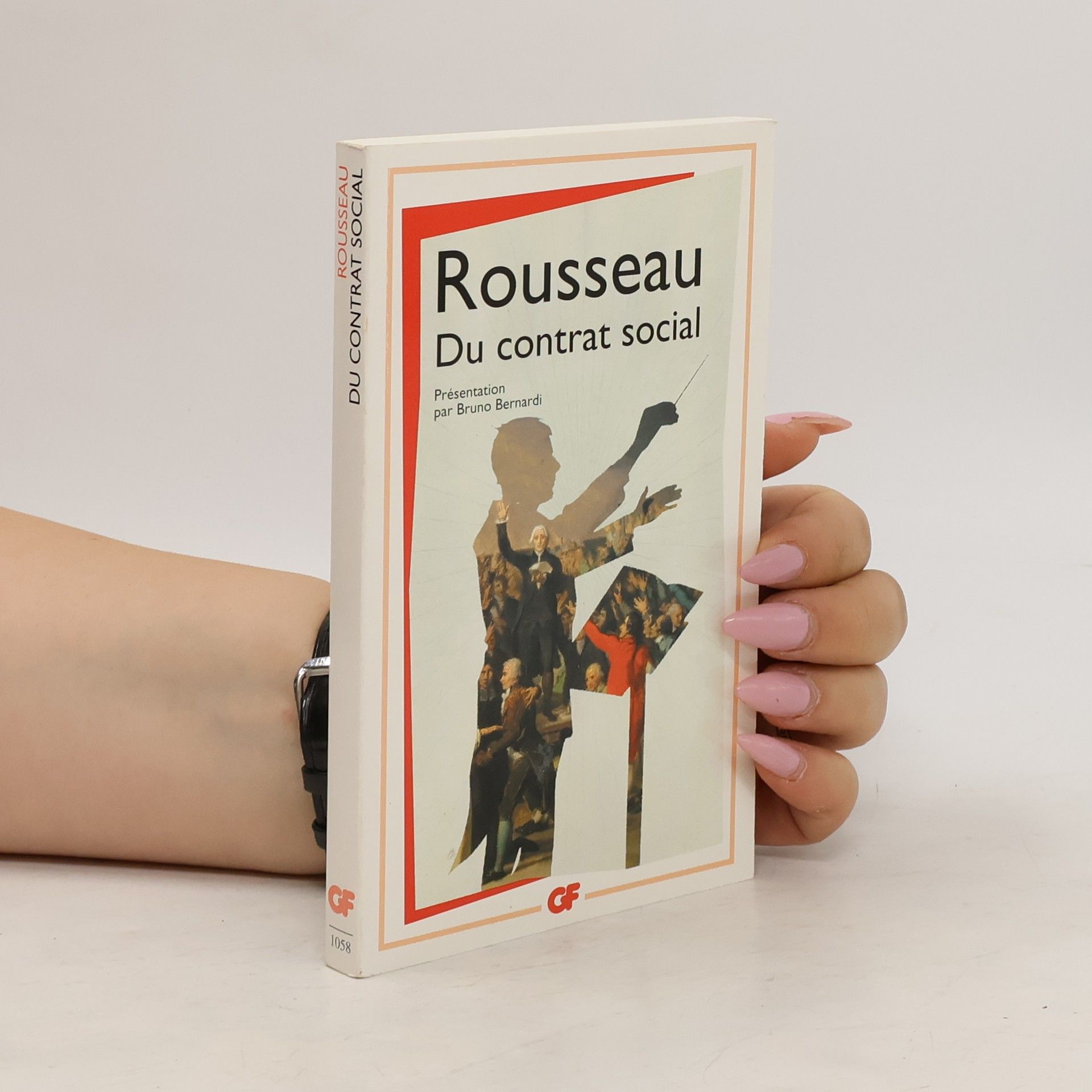 Jean Jacques Rousseau Du contrat social. Vom Gesellschaftsvertrag, französische Ausgabe
