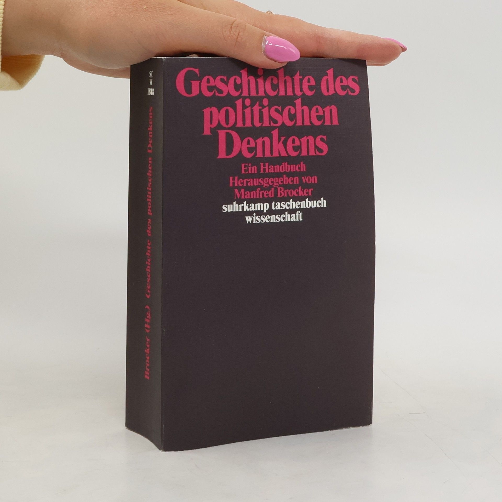 Manfred Brocker Geschichte des politischen Denkens