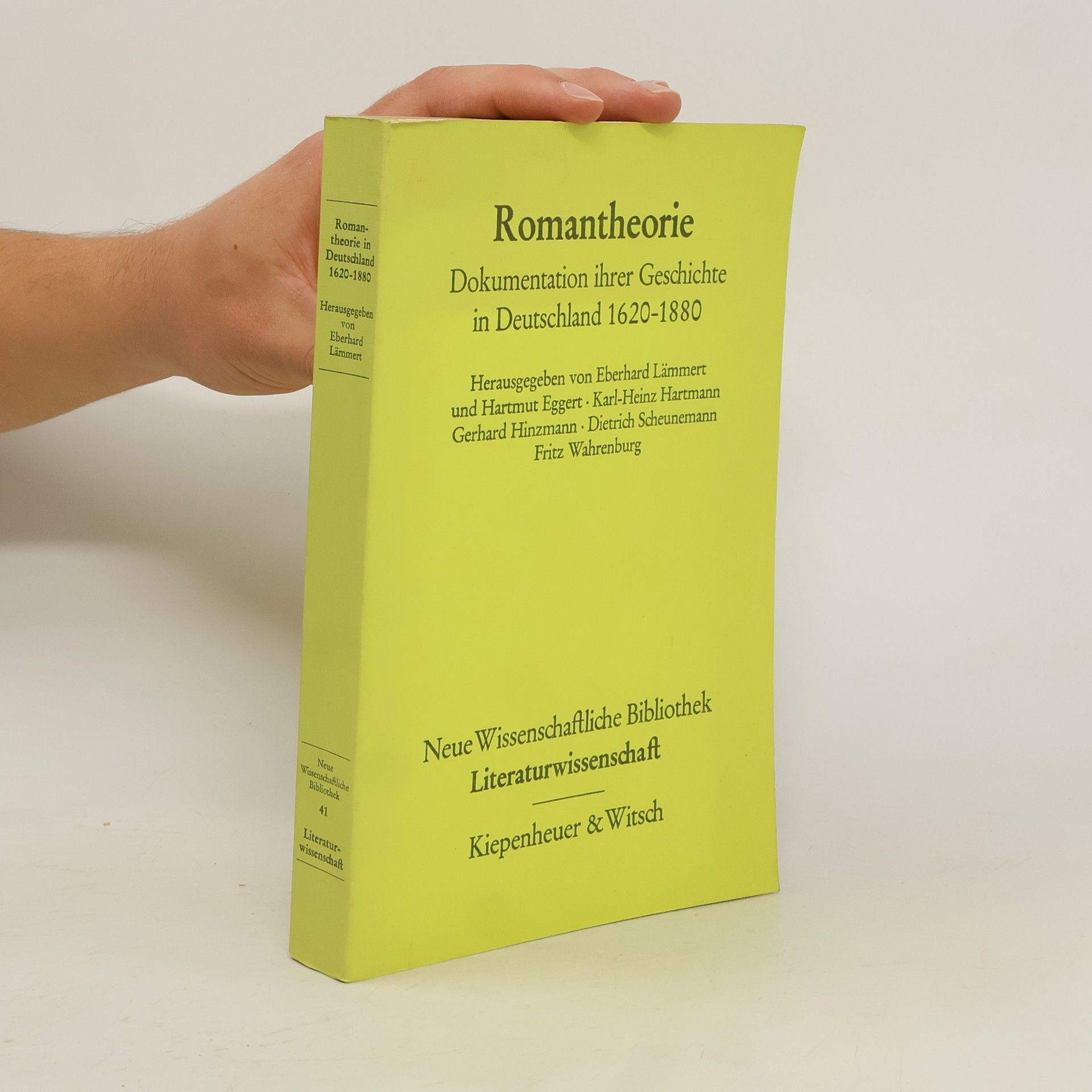 Autorenkollektiv Romantheorie. Dokumentation ihrer Geschichte in Deutschland 1620-1880