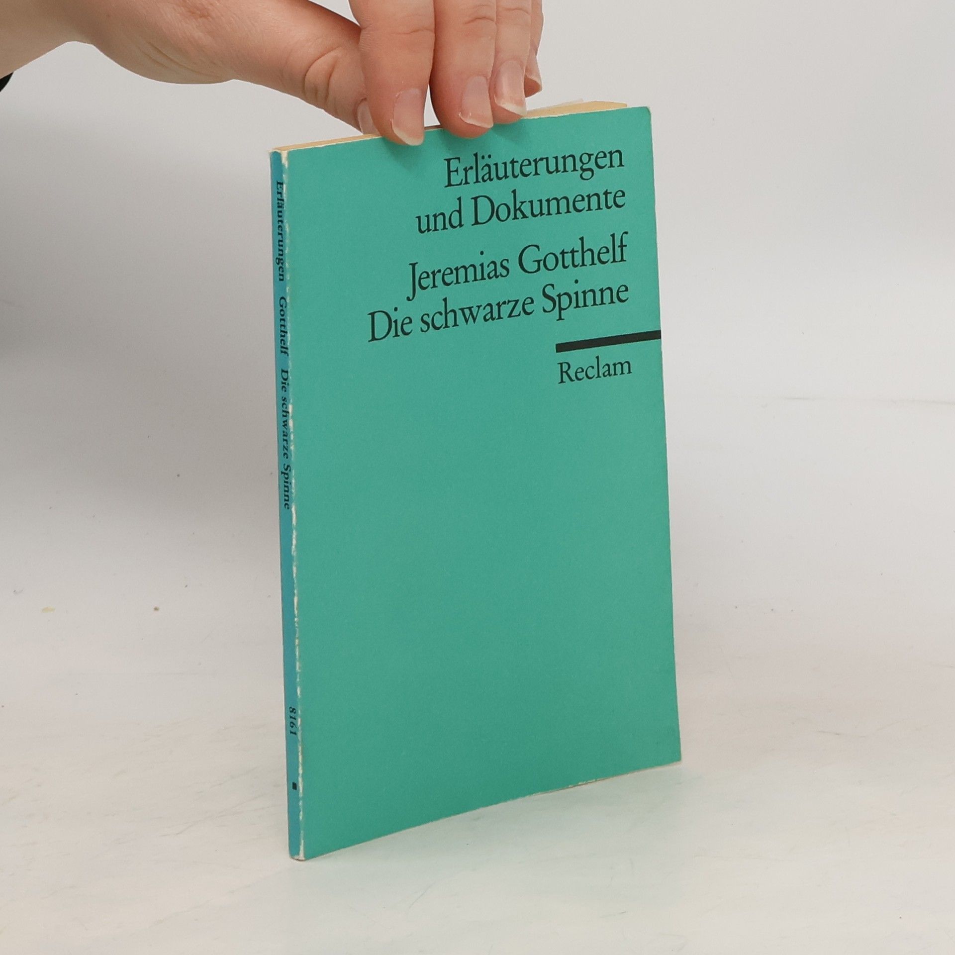 Wolfgang Mieder Jeremias Gotthelf, Die schwarze Spinne