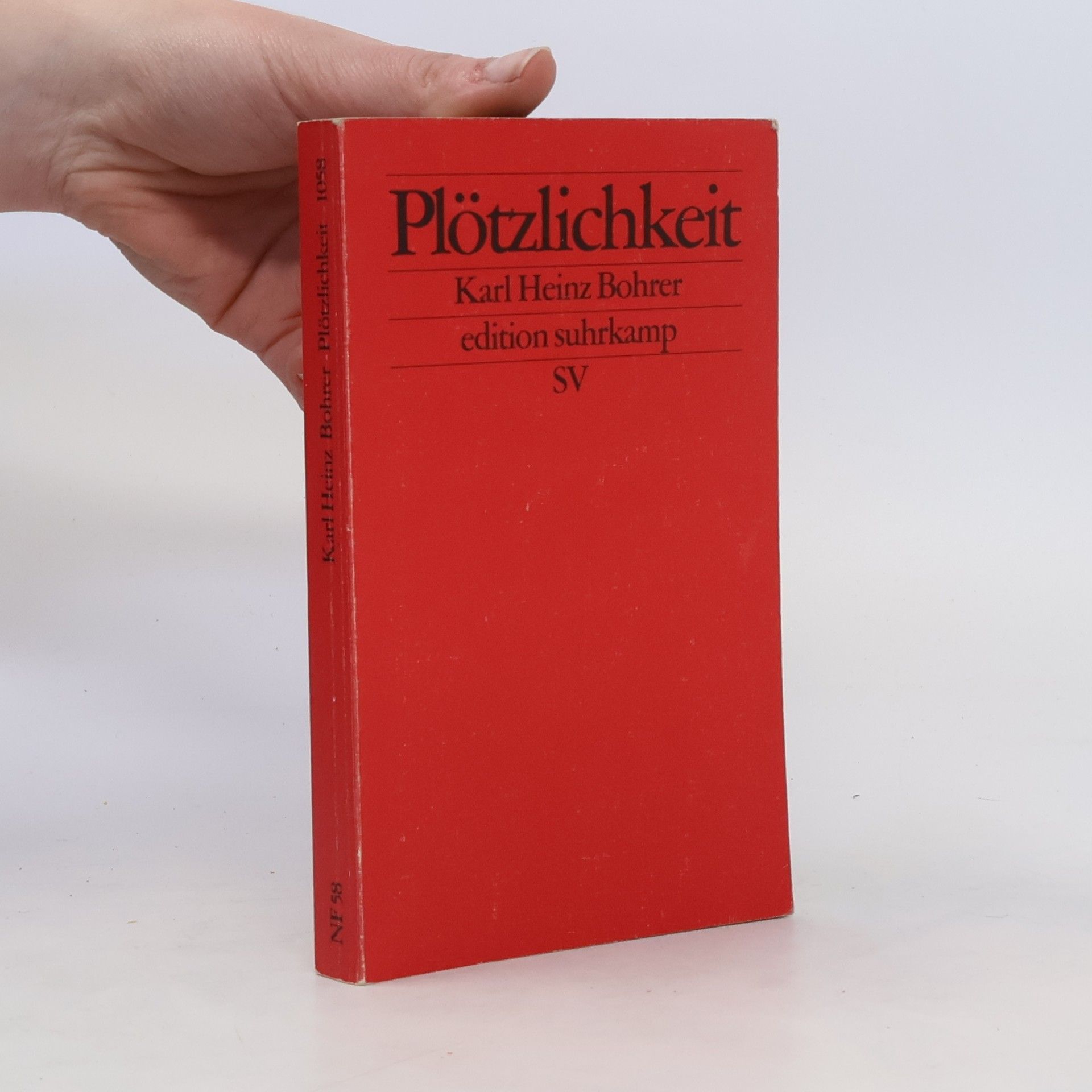 Karl Heinz Bohrer Plötzlichkeit