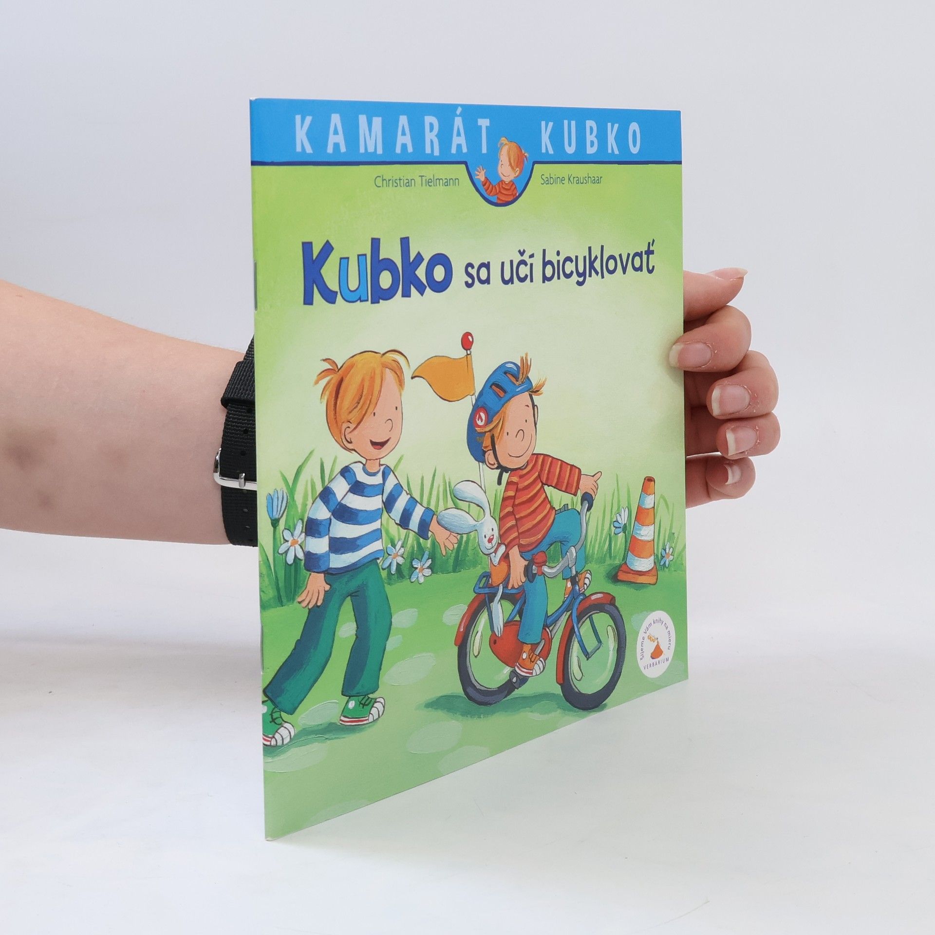 Sabine Kraushaar Kubko sa učí bicyklovať