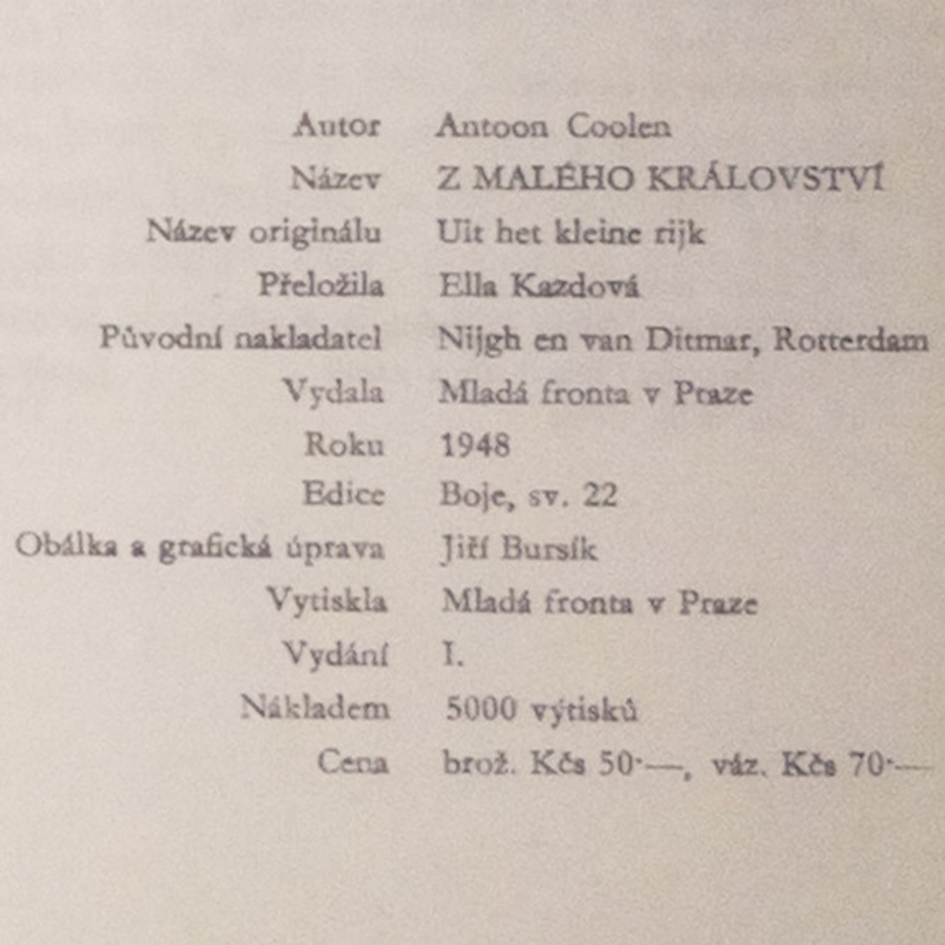 Antoon Coolen Z malého království