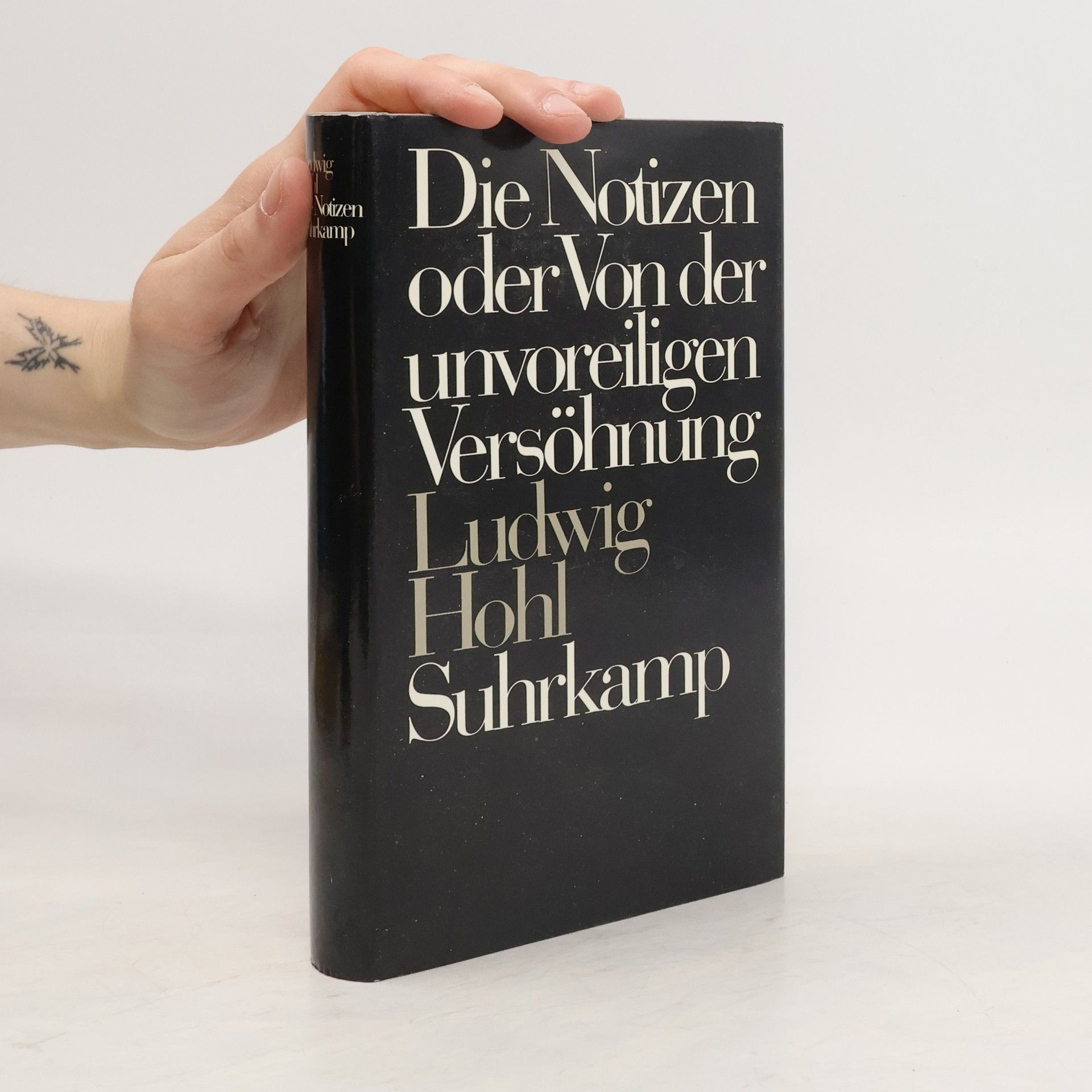 Ludwig Hohl Die Notizen oder von der unvoreiligen Versöhnung