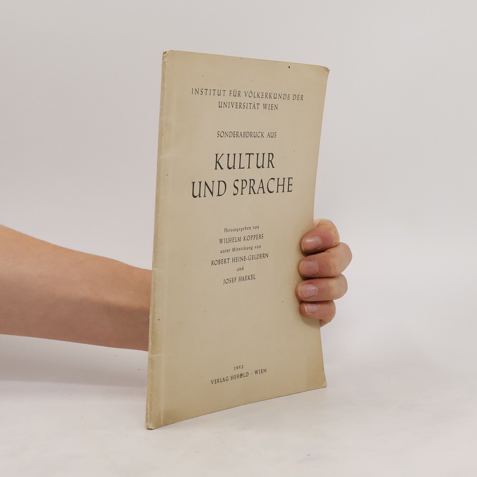 Wilhelm Koppers Kultur und Sprache