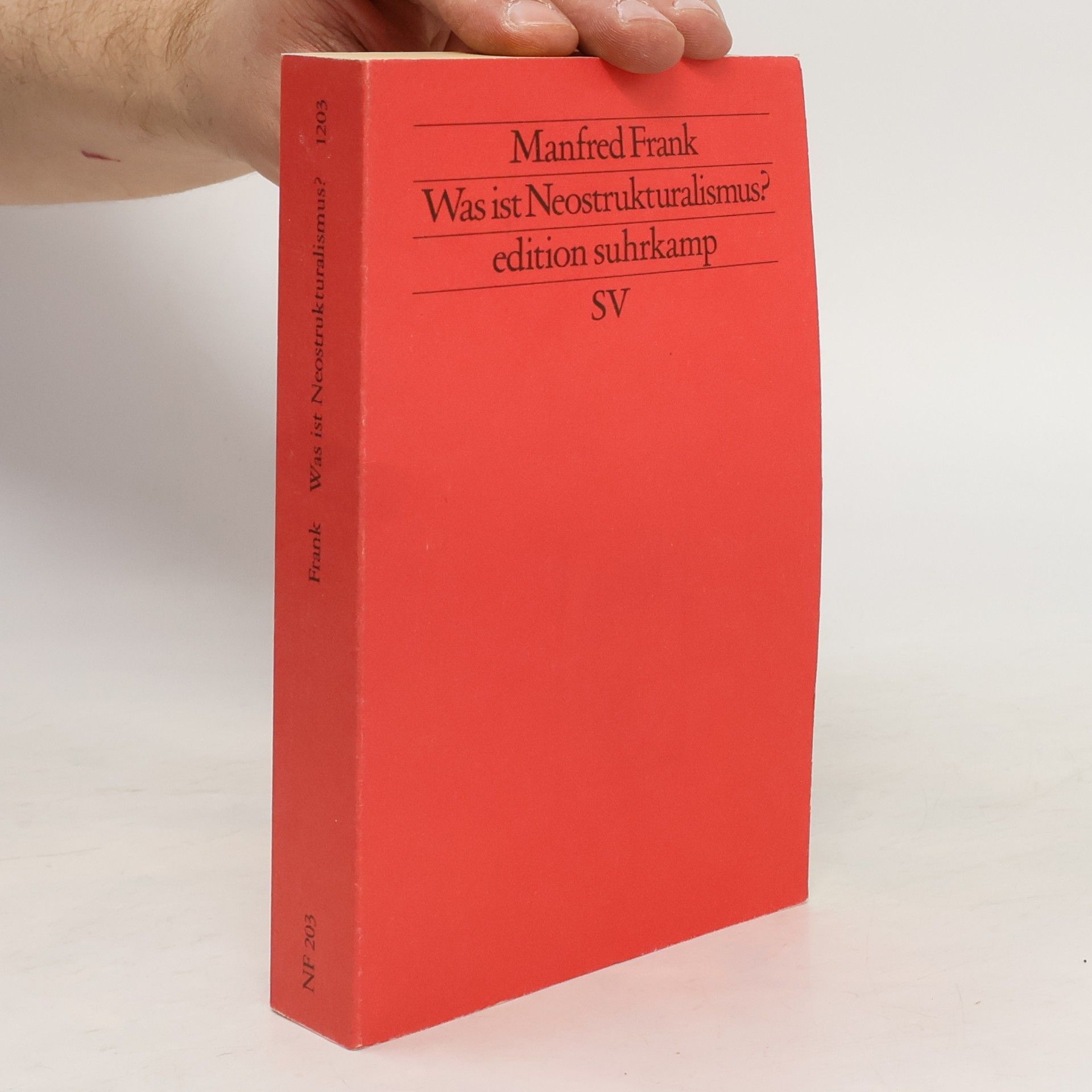 Manfred Frank Was ist Neostrukturalismus?