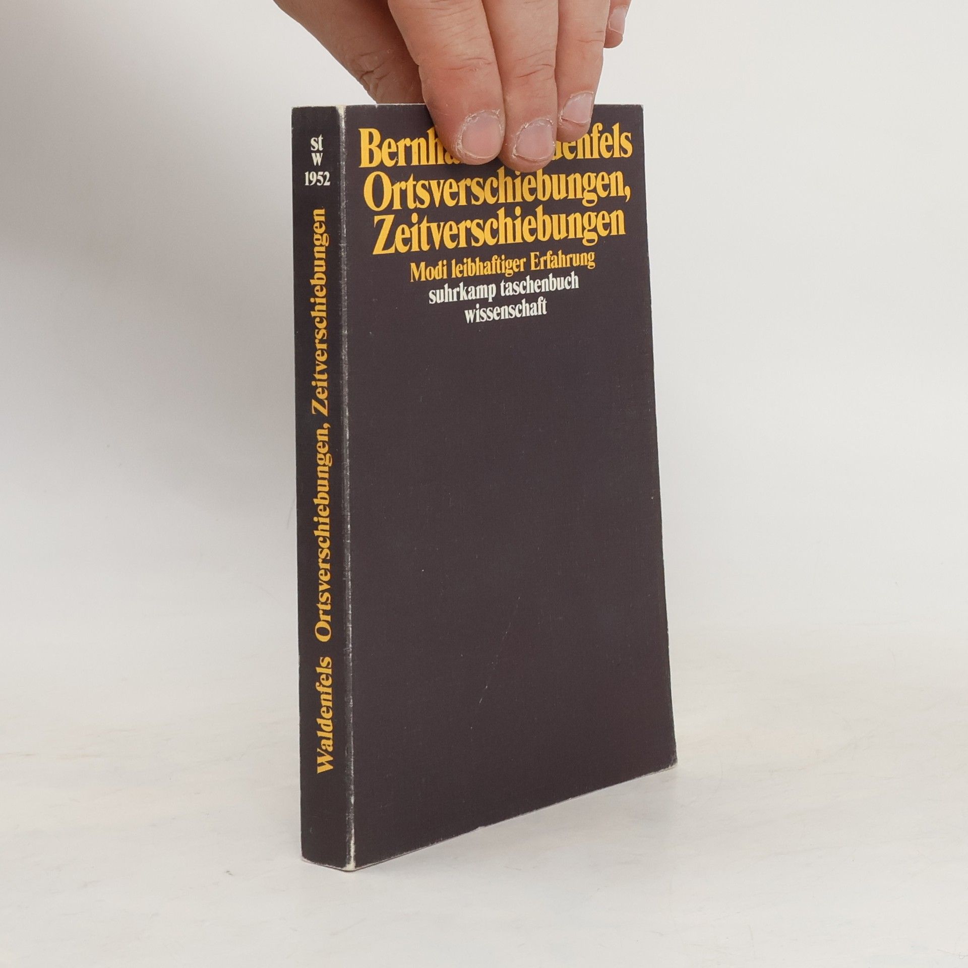 Bernhard Waldenfels Ortsverschiebungen, Zeitverschiebungen