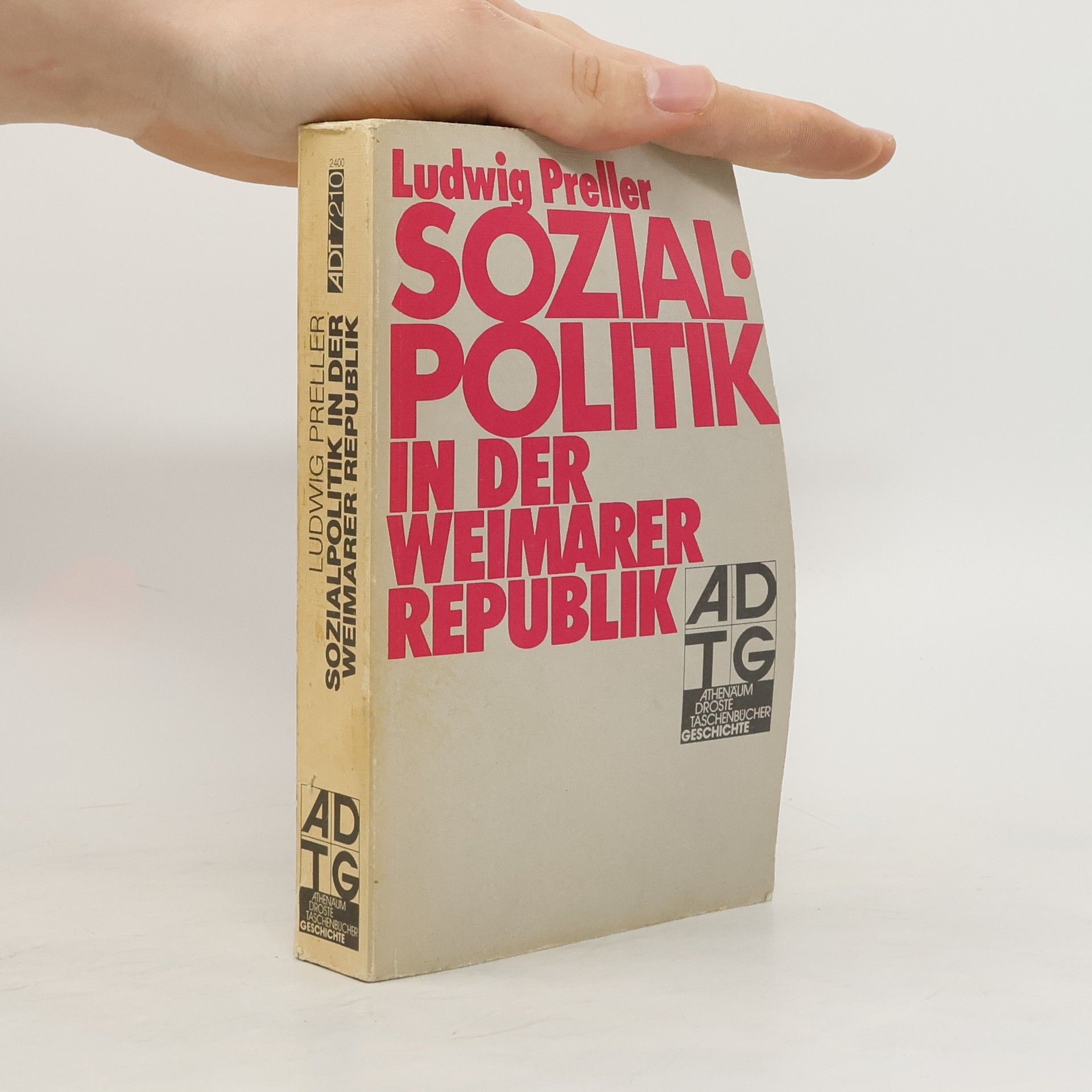 Ludwig Preller Sozialpolitik in der Weimarer Republik