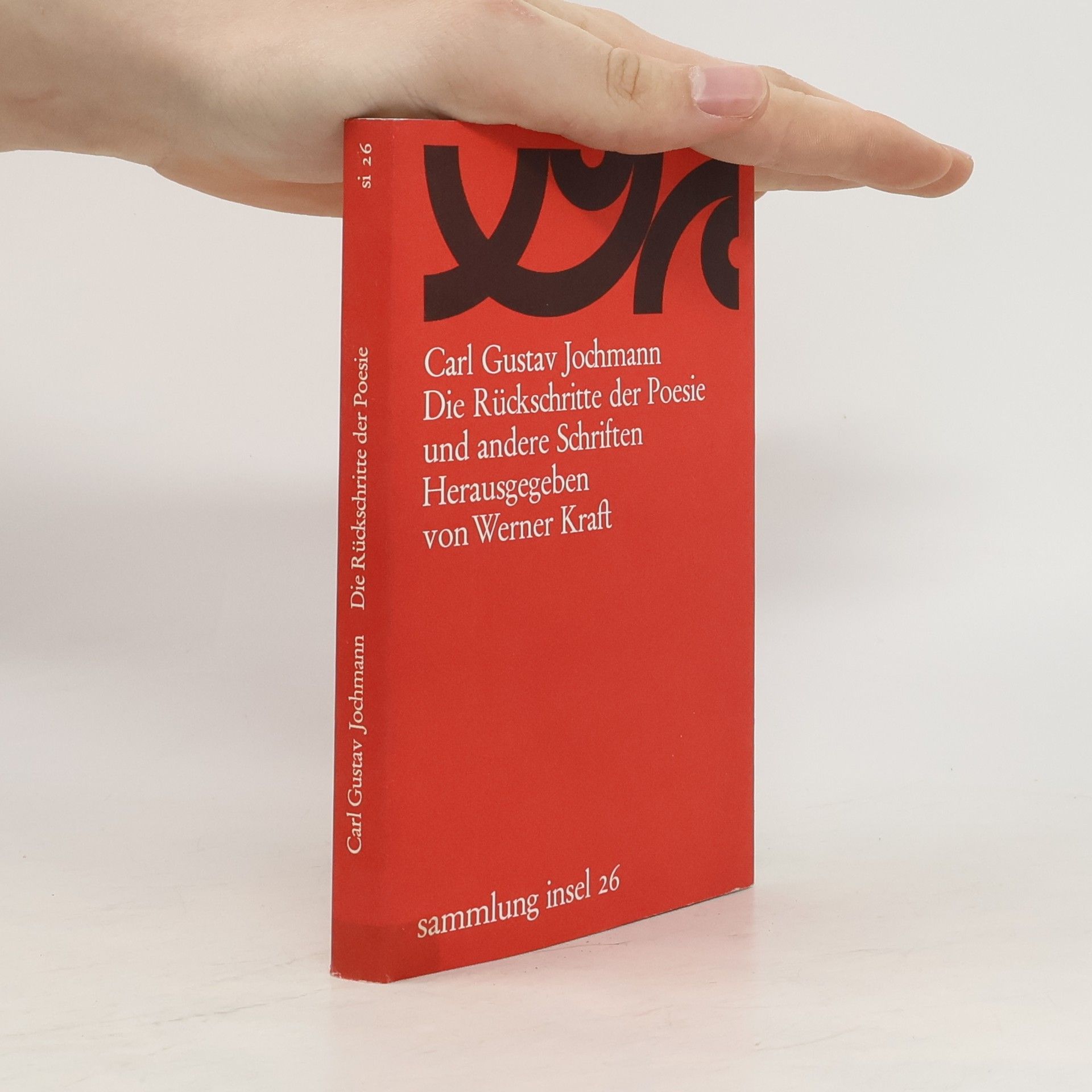 Carl Gustav Jochmann Die Rückschritte der Poesie und andere Schriften