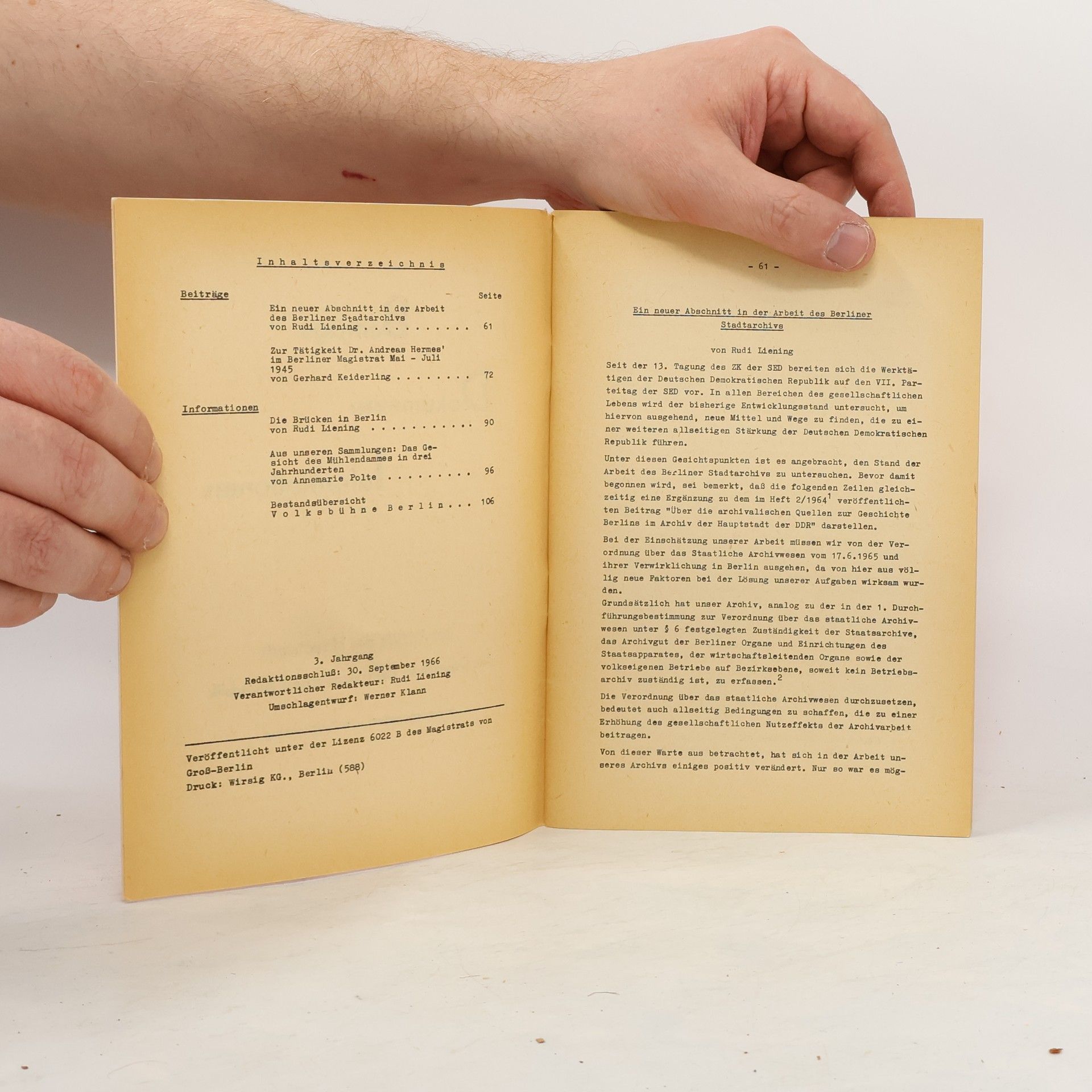 kolektiv Schriftenreihe des Stadtarchivs Berlin 2