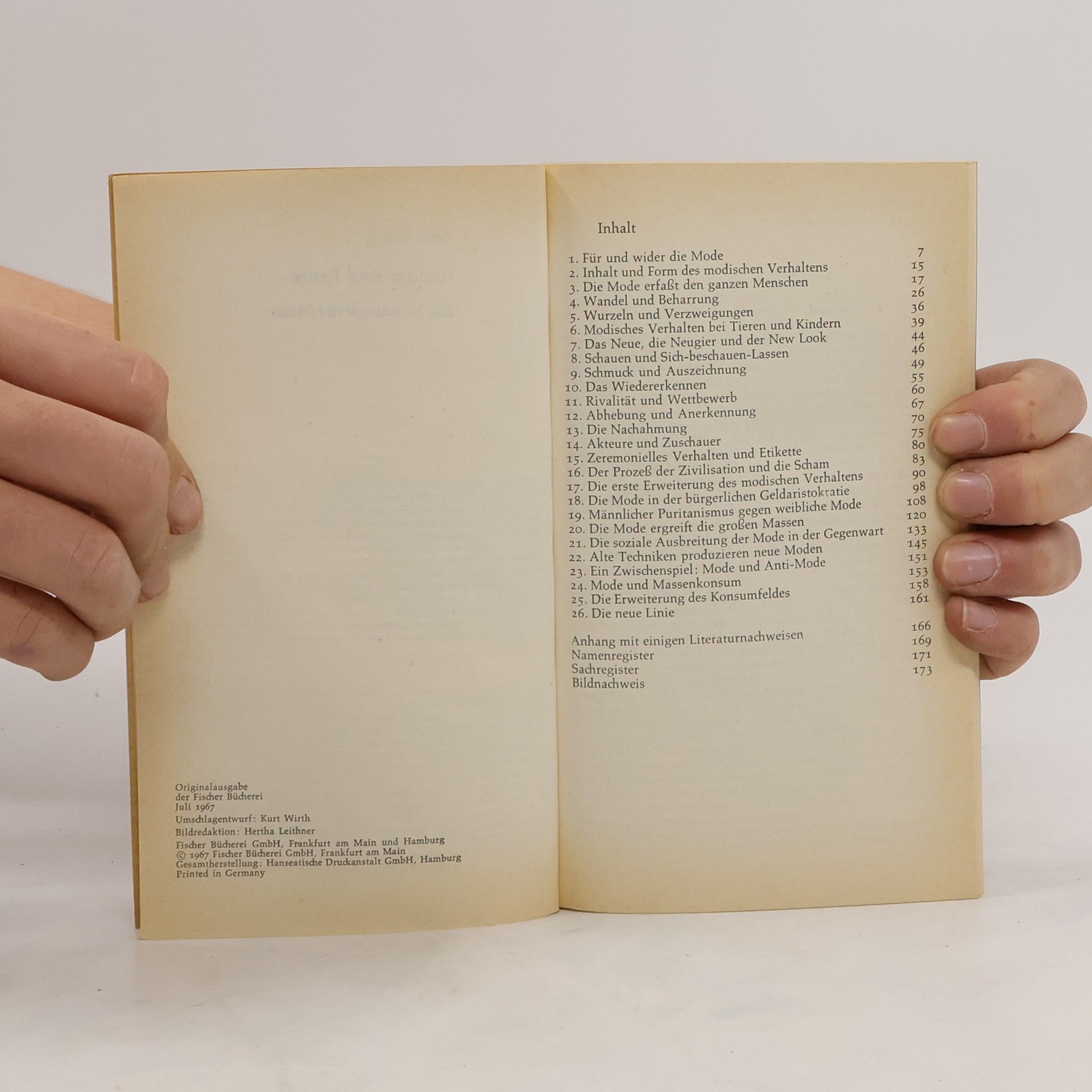 René Koenig Kleider und Leute. Zur Soziologie der Mode