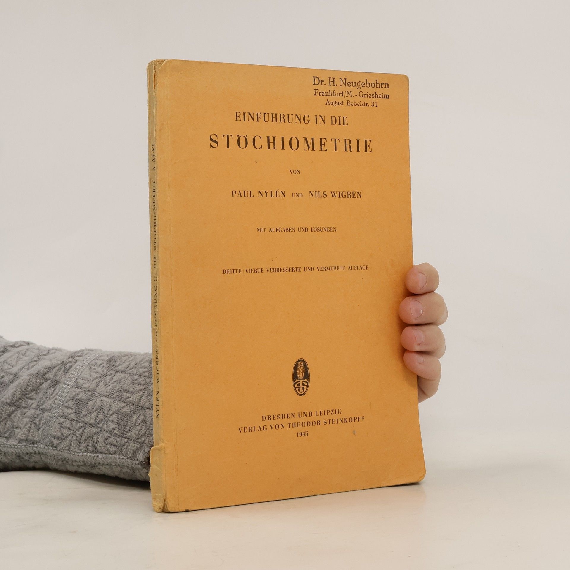 Paul Nylén Einführung in die Stöchiometrie