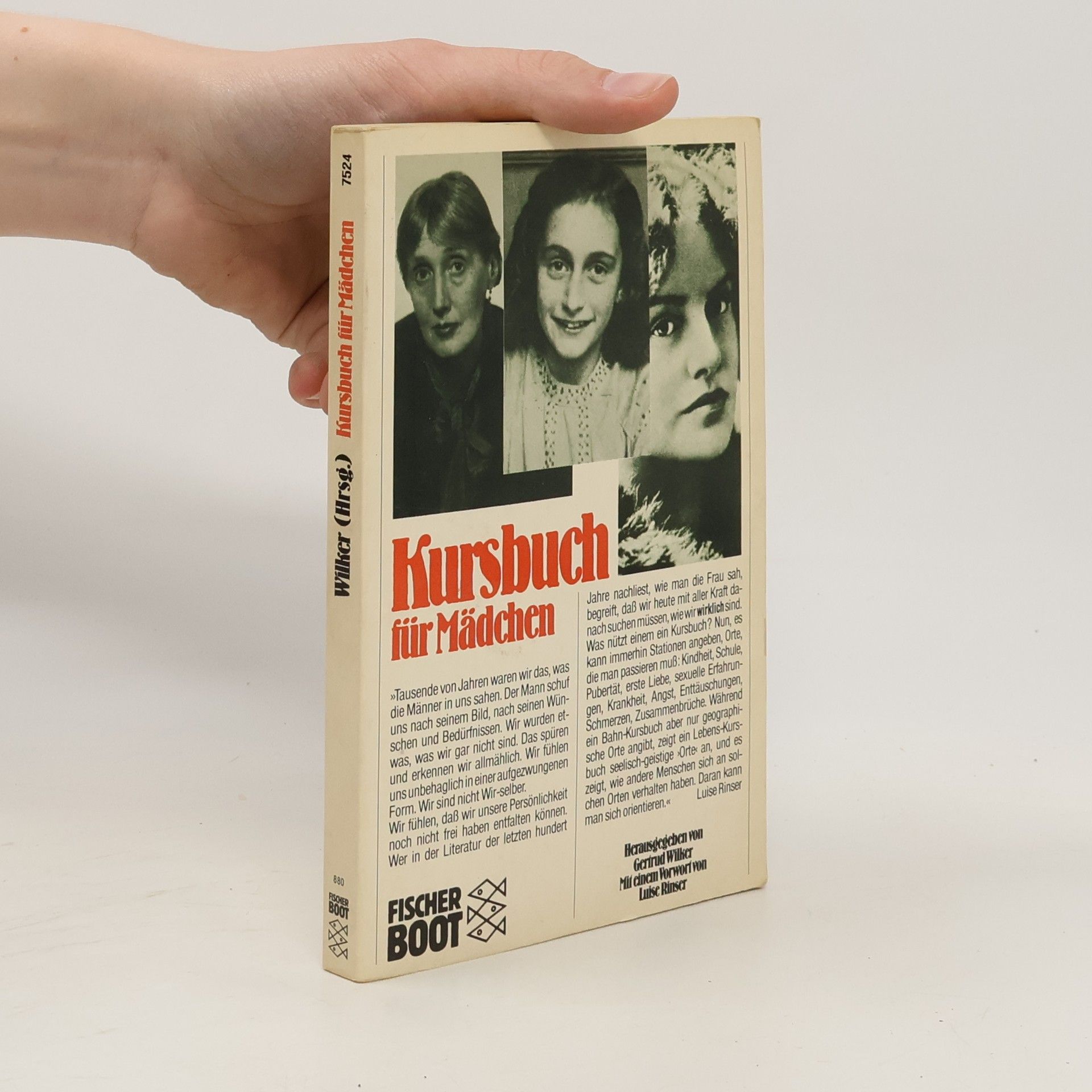 Gertrud Wilker Kursbuch für Mädchen. Vorw. v. Luise Rinser