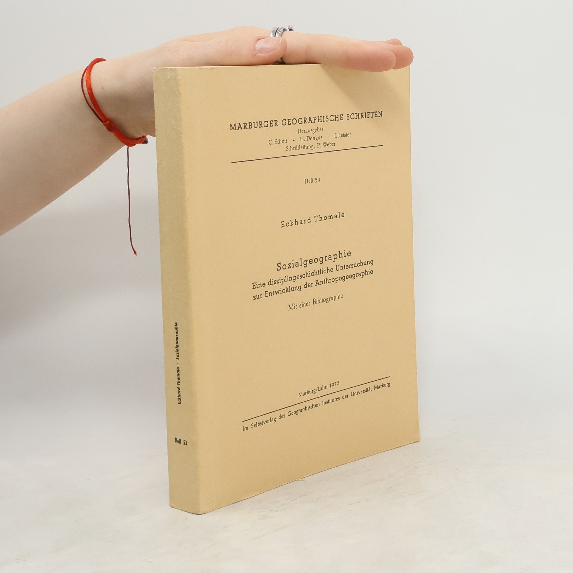Eckhard Thomale Sozialgeographie