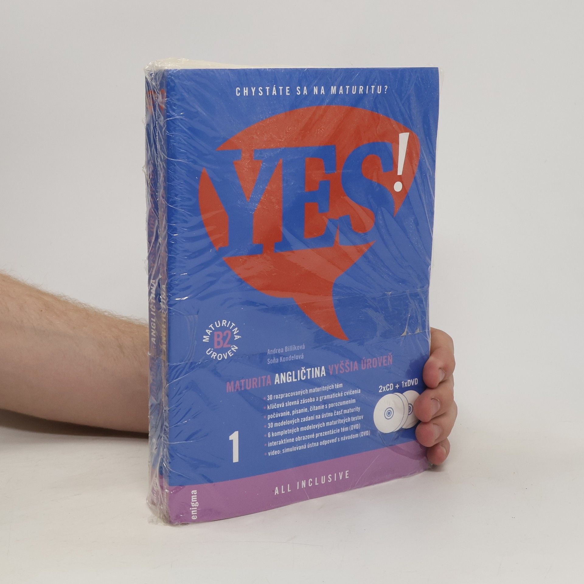 Andrea Bilíková Yes! Maturita angličtina vyššia úroveň (2 svazky + 2 CD a DVD)