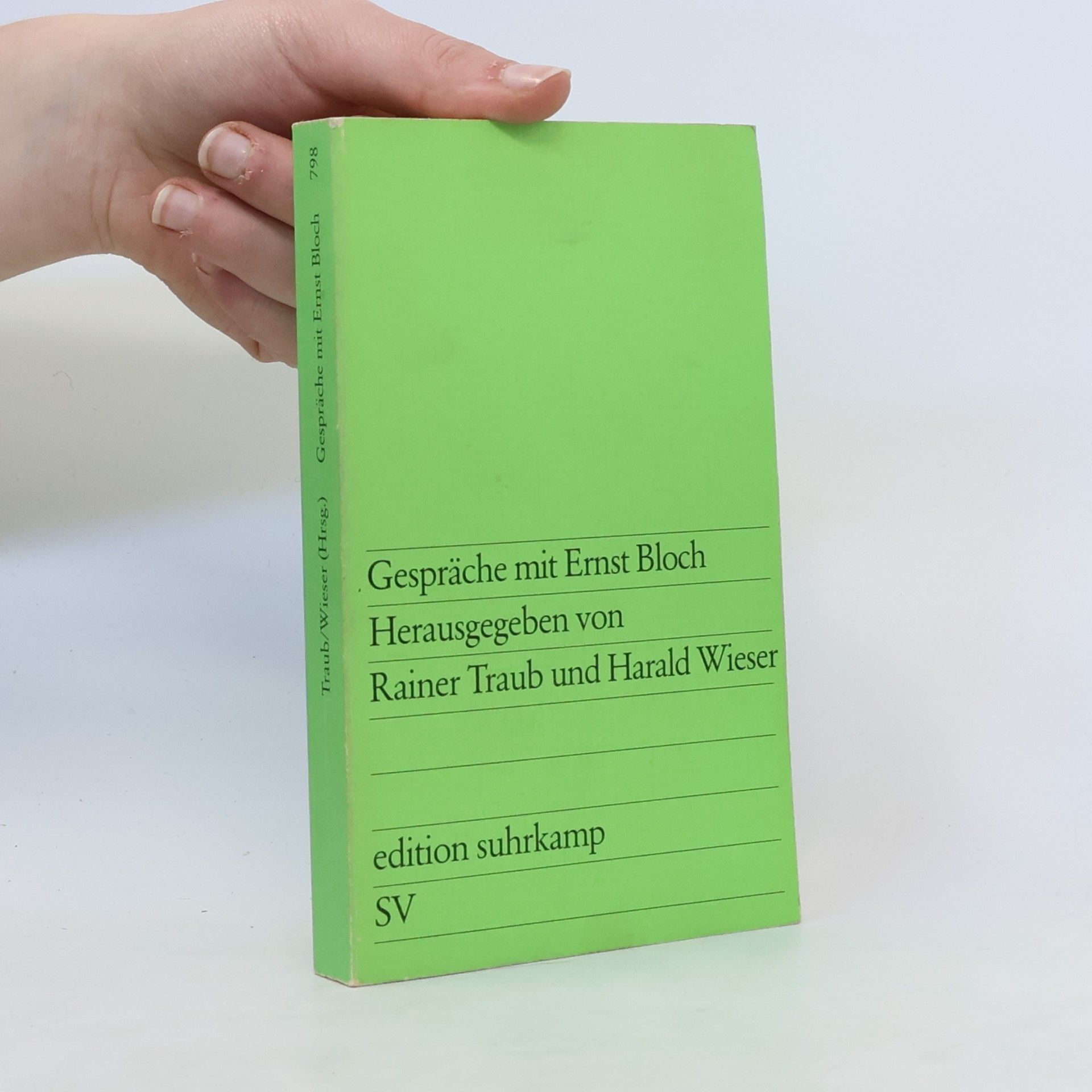 Rainer Traub Gespräche mit Ernst Bloch