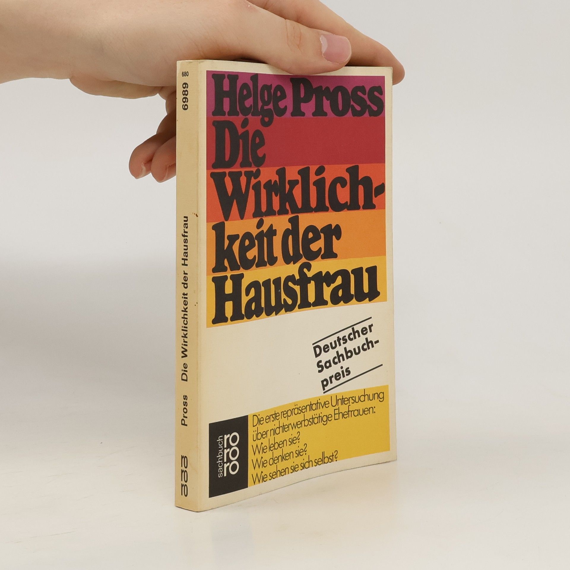Helge Pross Die Wirklichkeit der Hausfrau