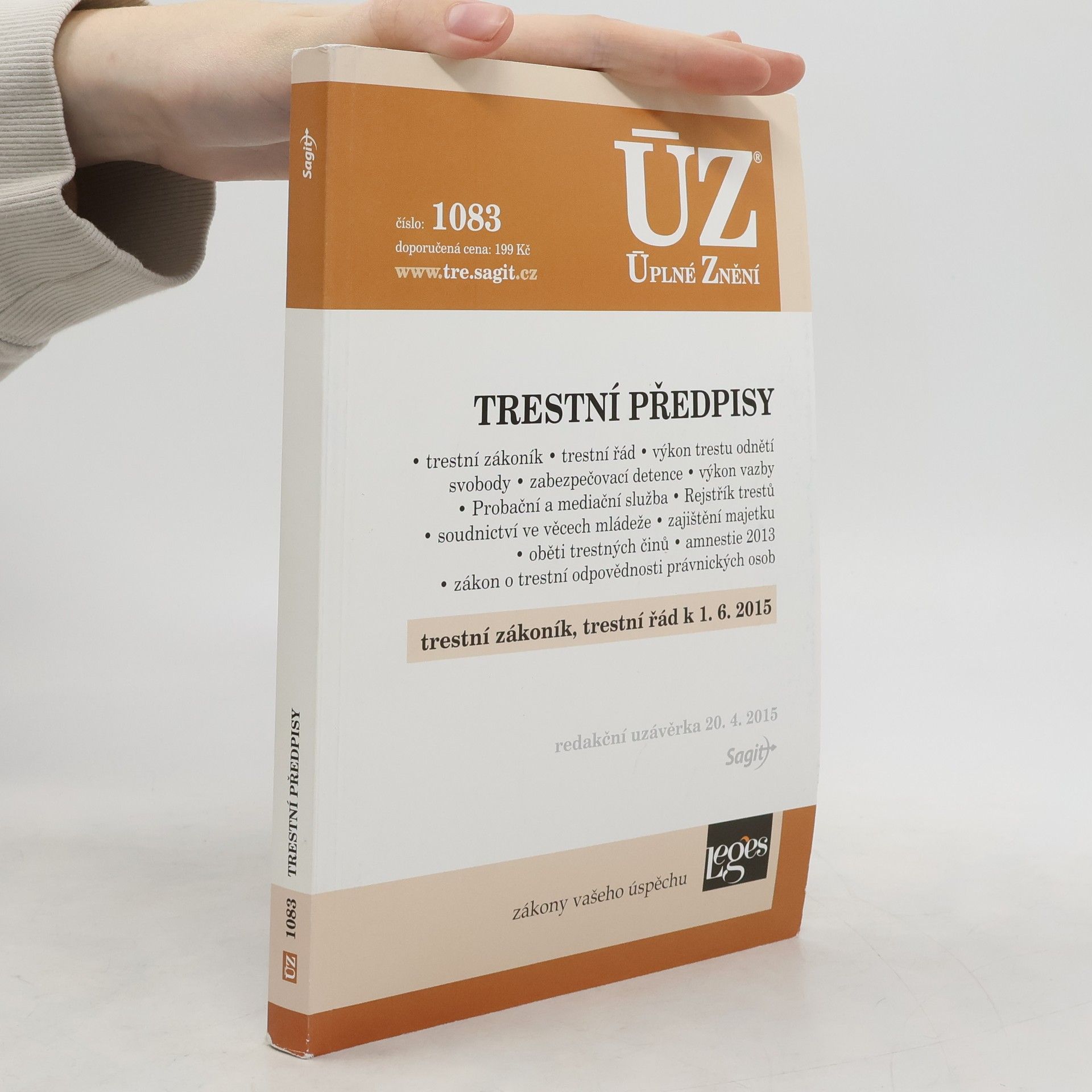Collectif d'auteurs Trestní předpisy [ÚZ 2015 č. 1083]