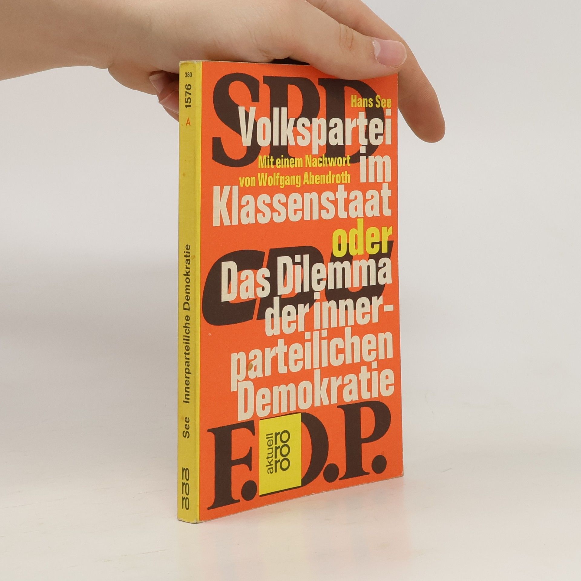 Hans See Volkspartei im Klassenstaat