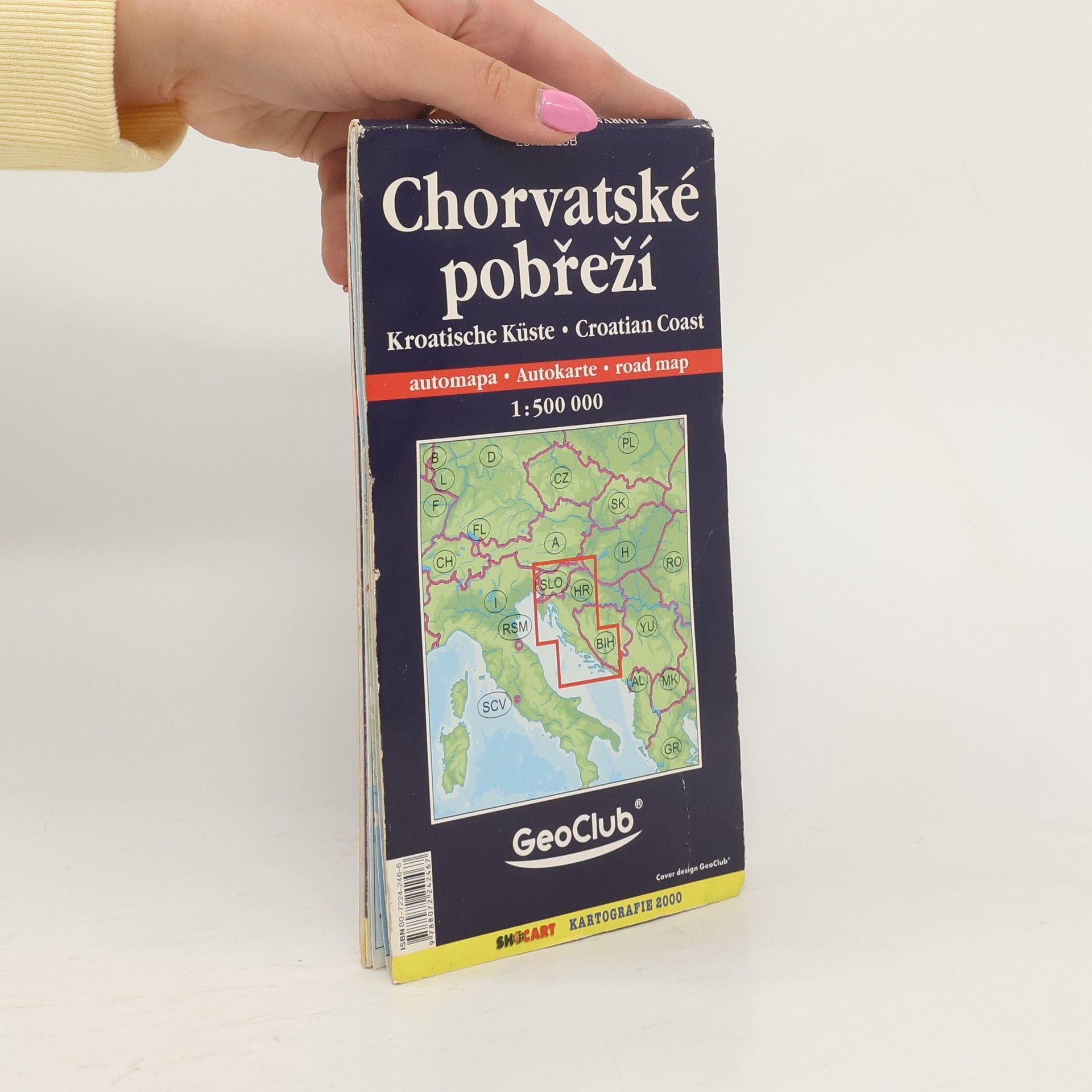Collective Chorvatské pobřeží. Automapa 1: 500 000