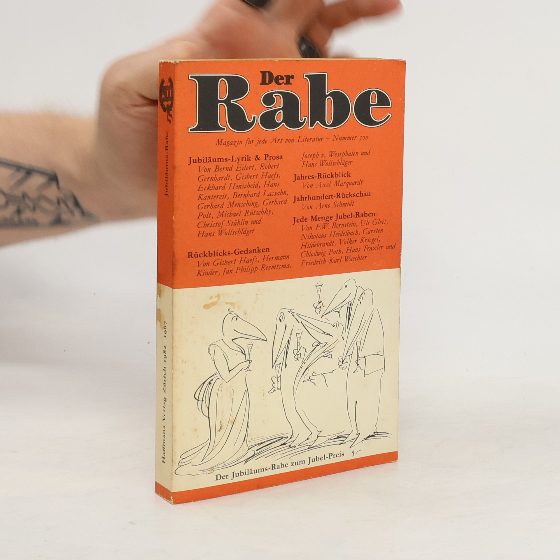 Gerd Haffmans Der Rabe 500. Magazin für jede Art von Literatur.