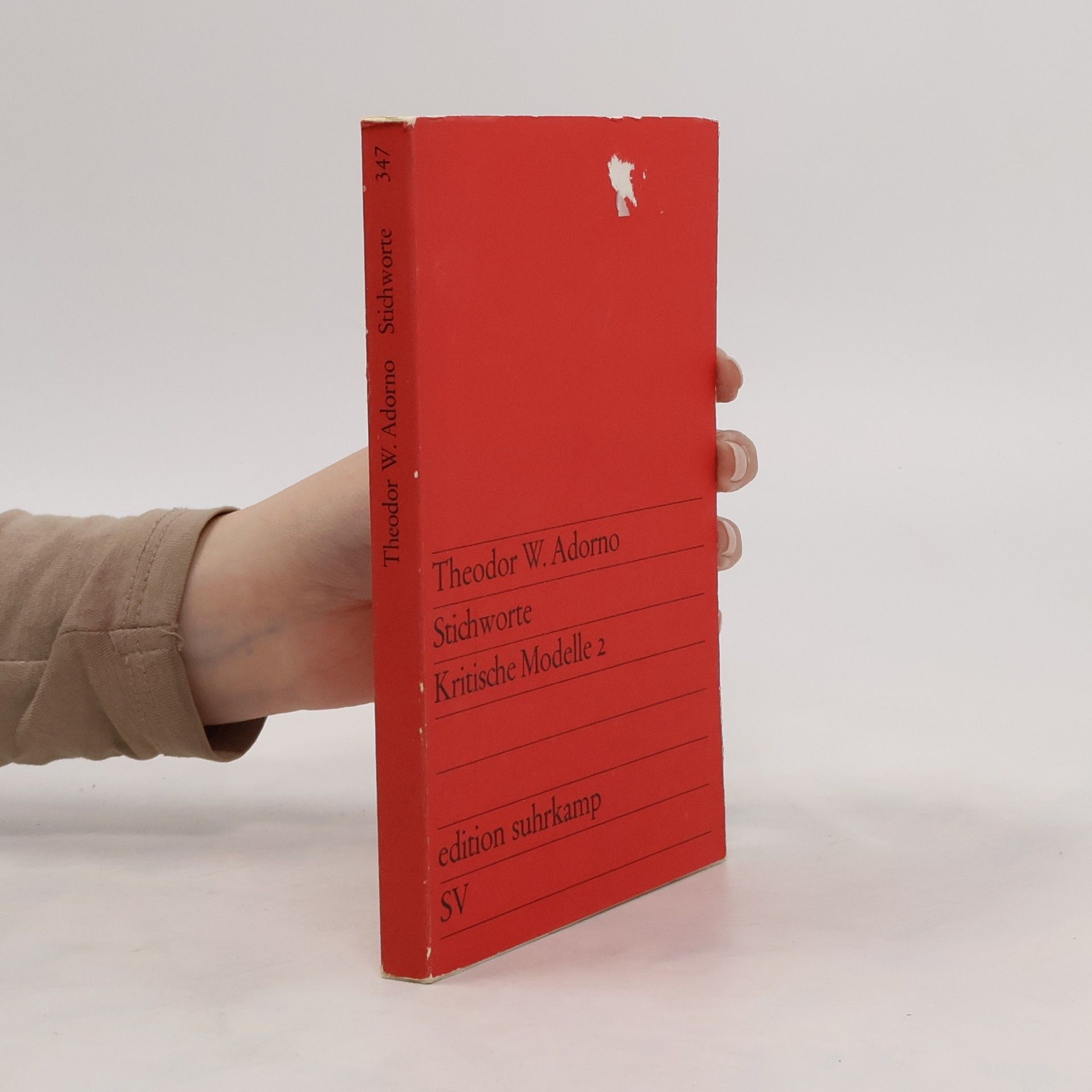 Theodor W. Adorno Stichworte. Kritische Modelle 2