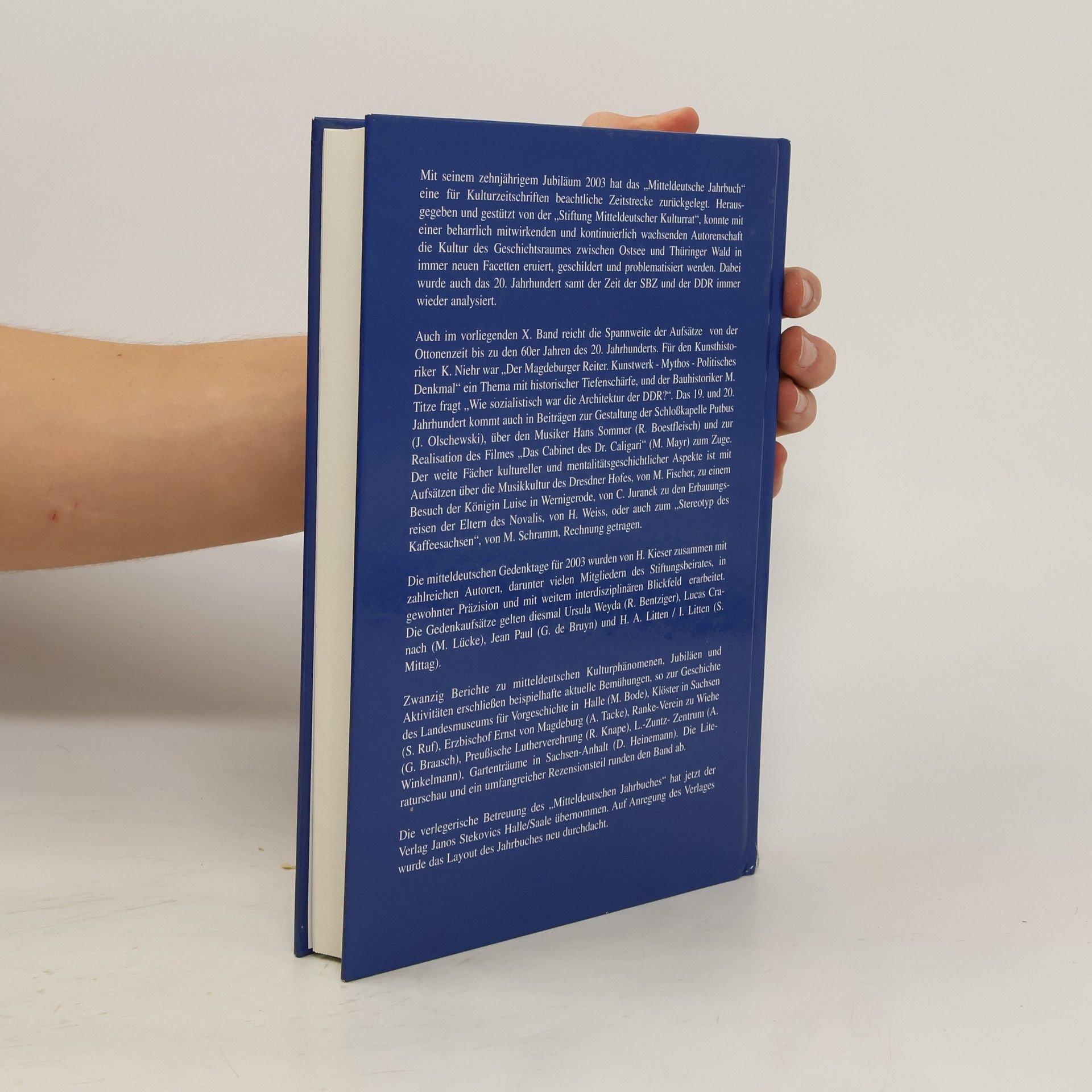 Autorenkollektiv Mitteldeutsches Jahrbuch für Kultur und Geschichte 10/2003