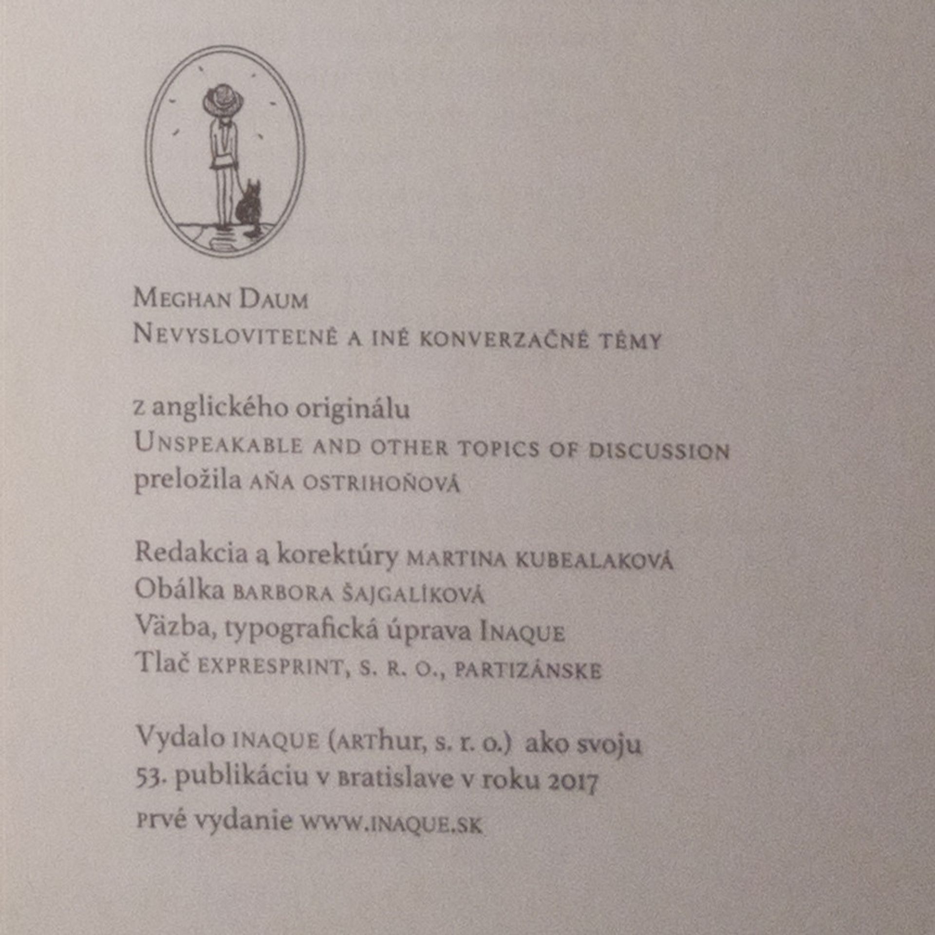 Meghan Daum Nevysloviteľné a iné konverzačné témy