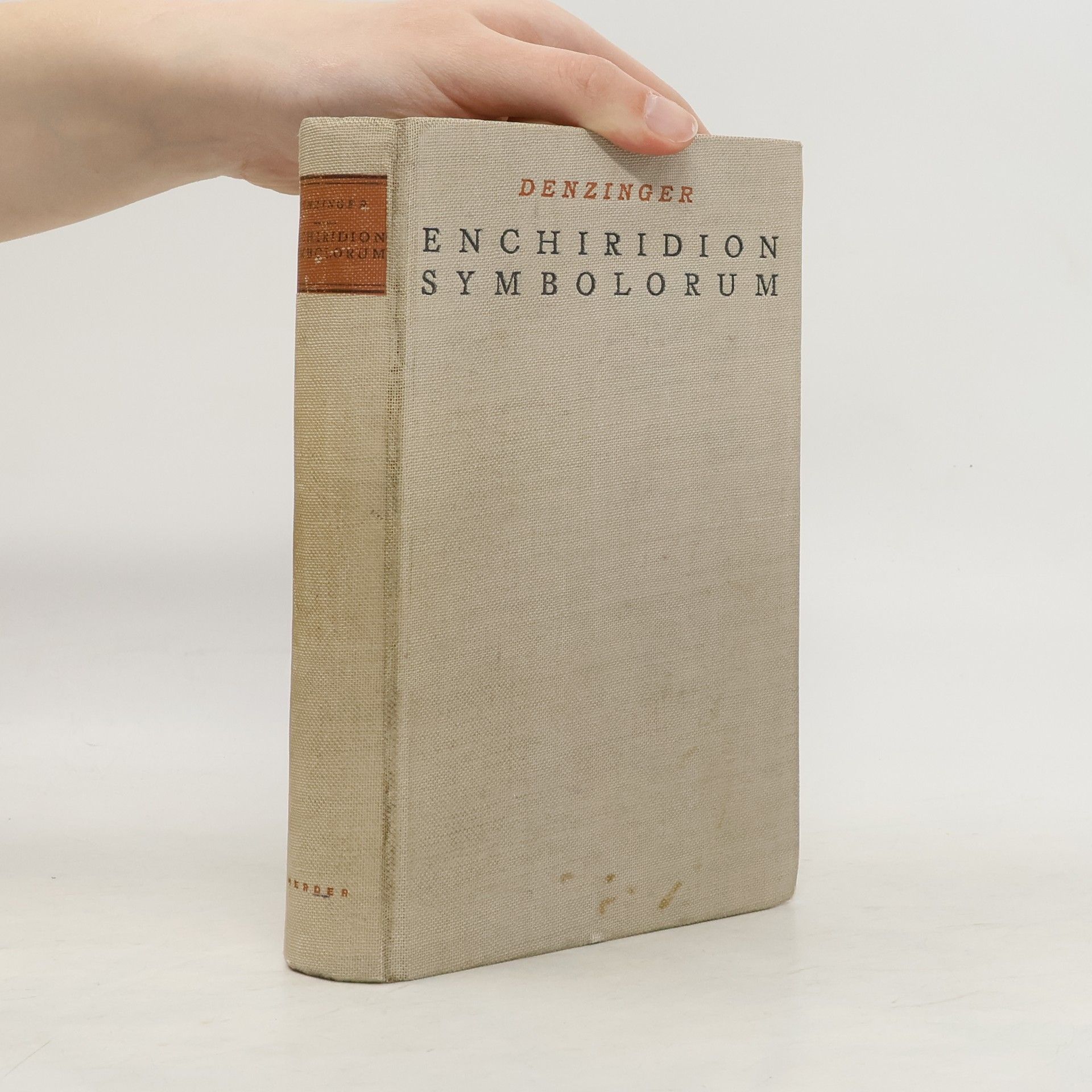 Heinrich Denzinger Enchiridion Symbolorum