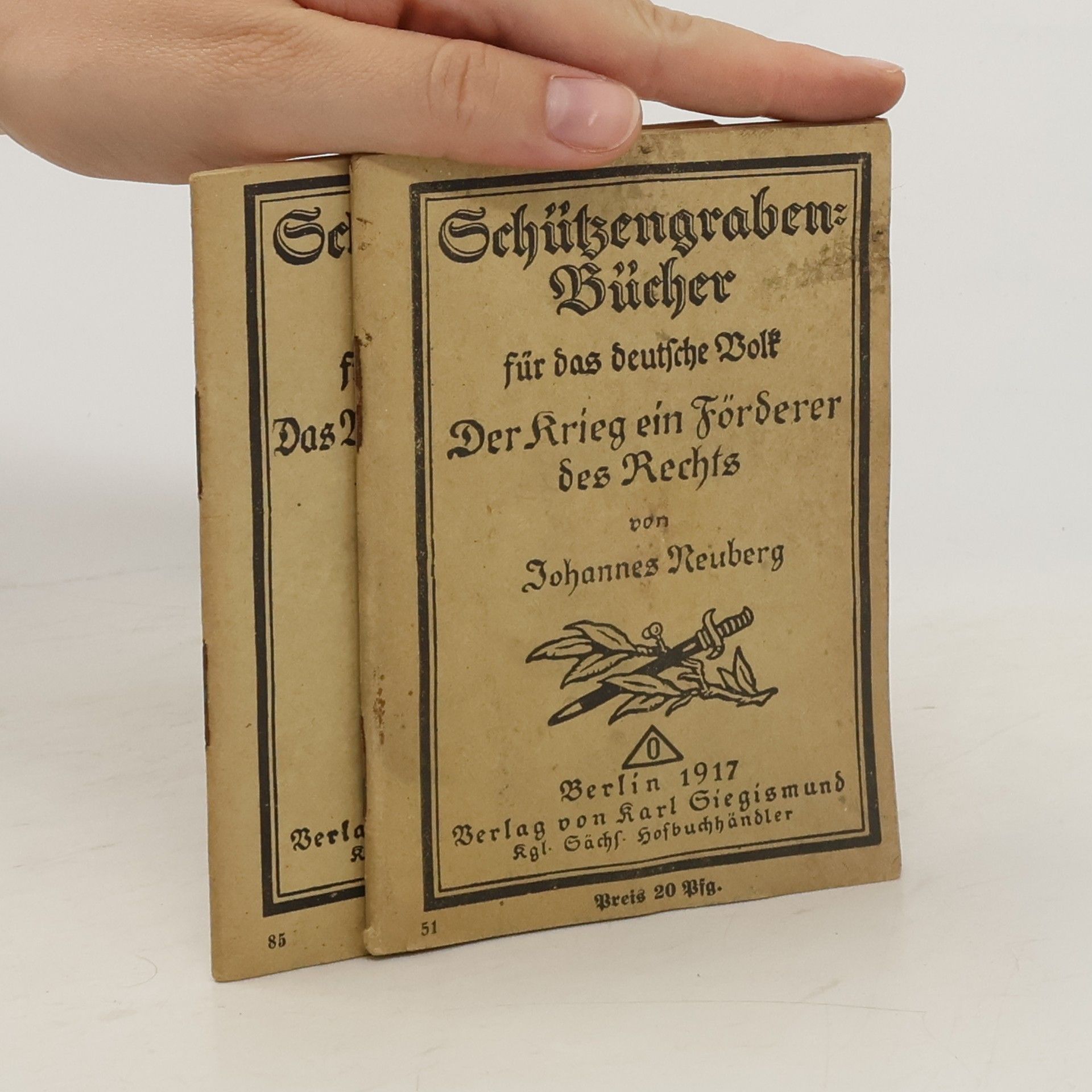 Johannes Neuberg Der Krieg ein Förderer des Rechts