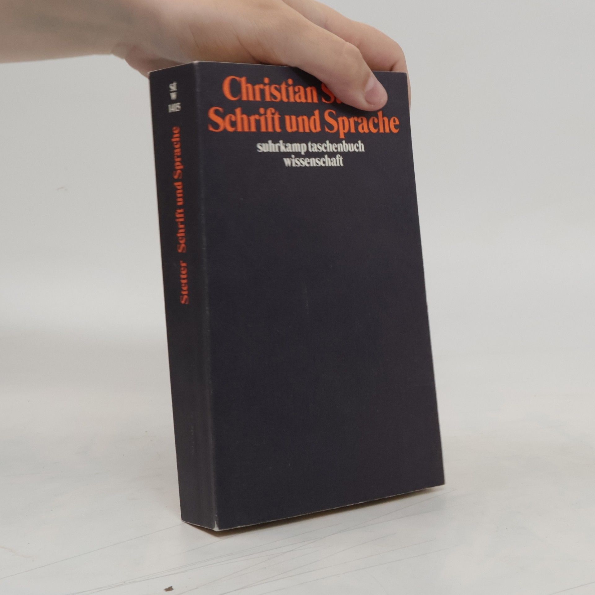 Christian Stetter Schrift und Sprache
